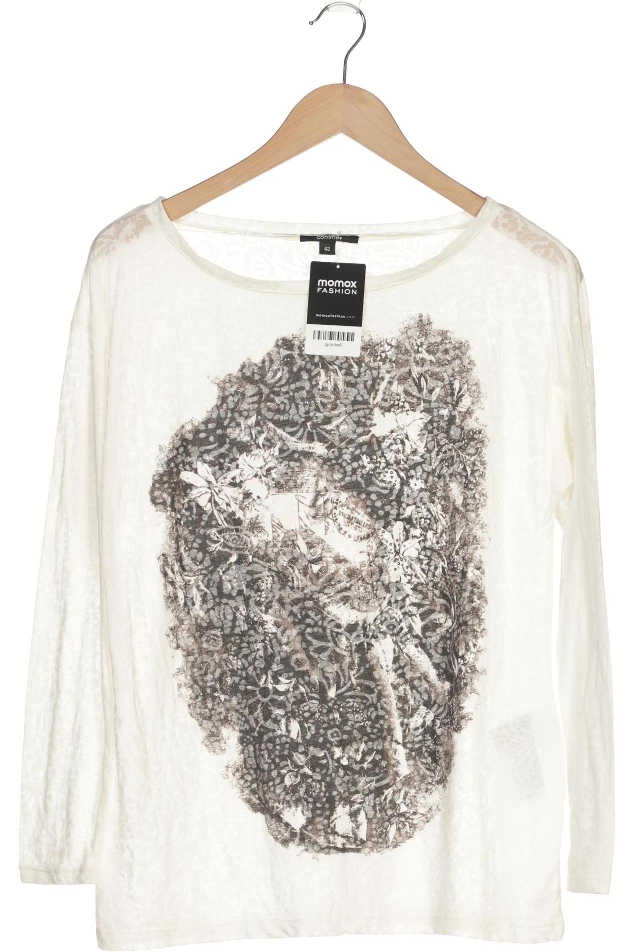 

Comma Damen Langarmshirt, cremeweiß, Gr. 42