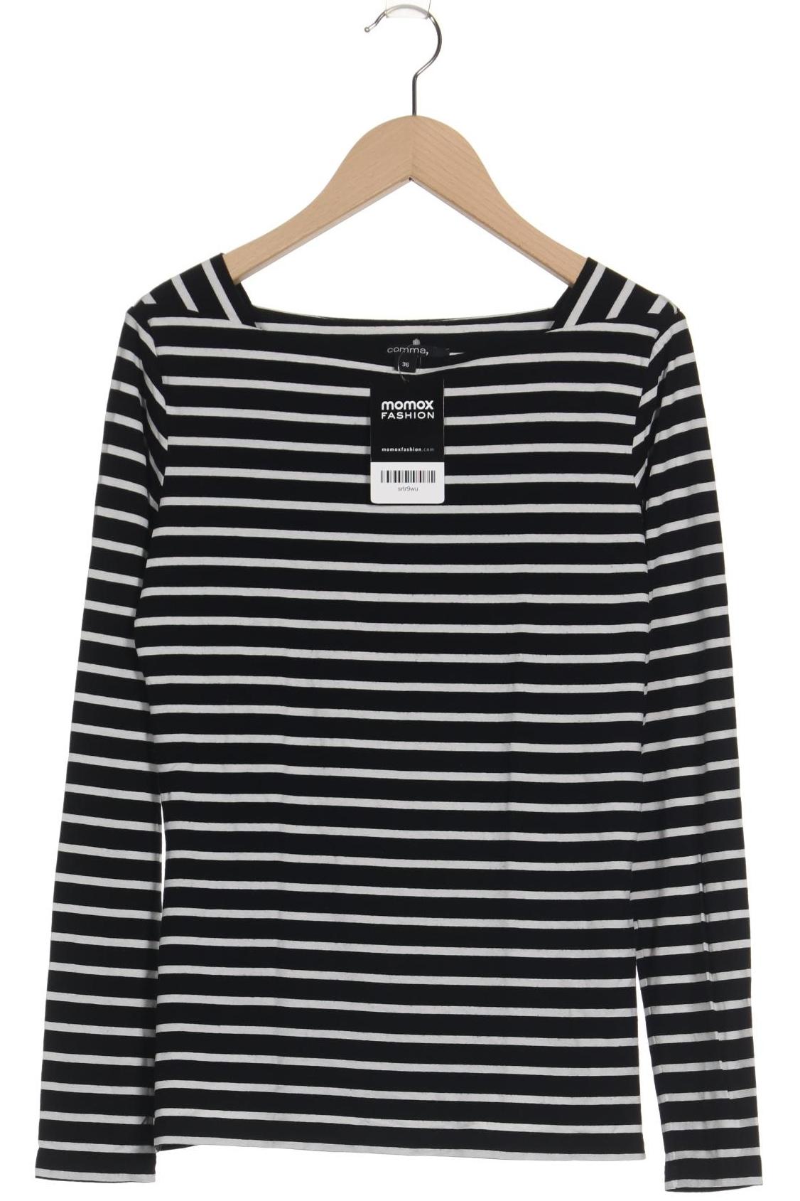 

Comma Damen Langarmshirt, schwarz, Gr. 36