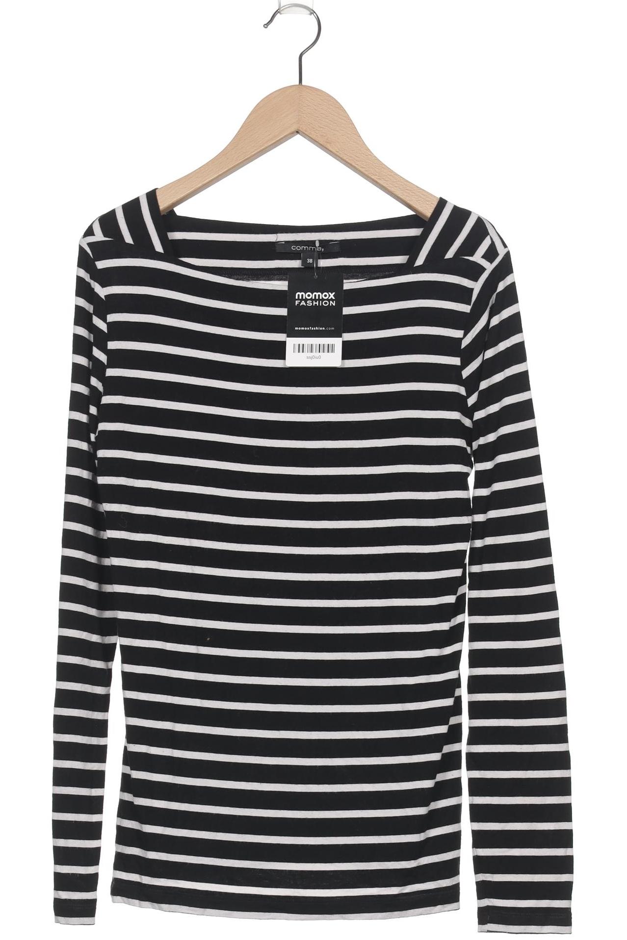 

Comma Damen Langarmshirt, schwarz, Gr. 38