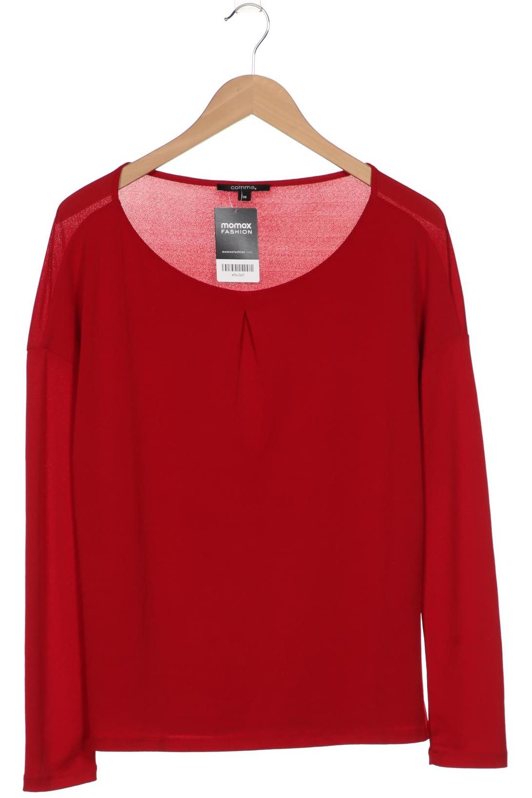 

Comma Damen Langarmshirt, rot, Gr. 38