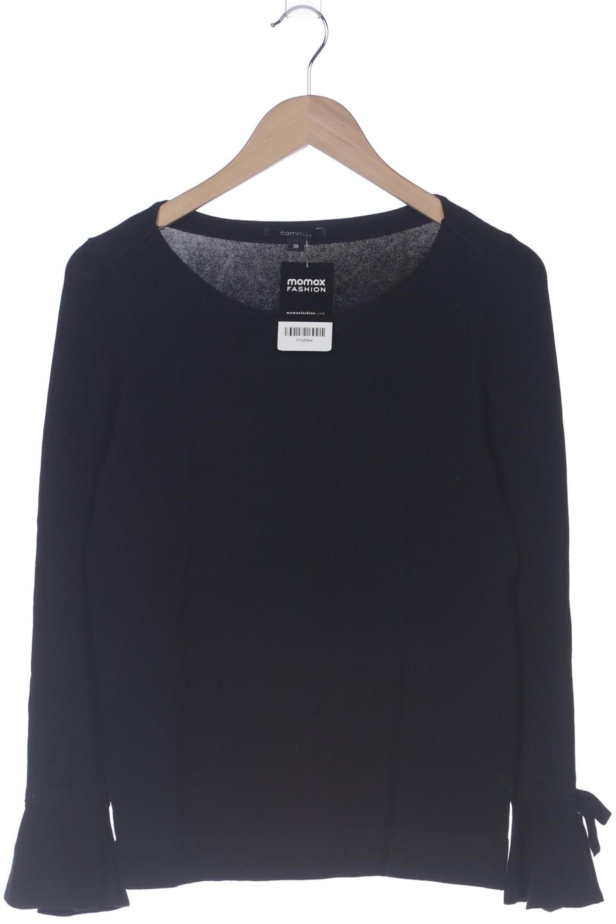 

Comma Damen Langarmshirt, schwarz, Gr. 38