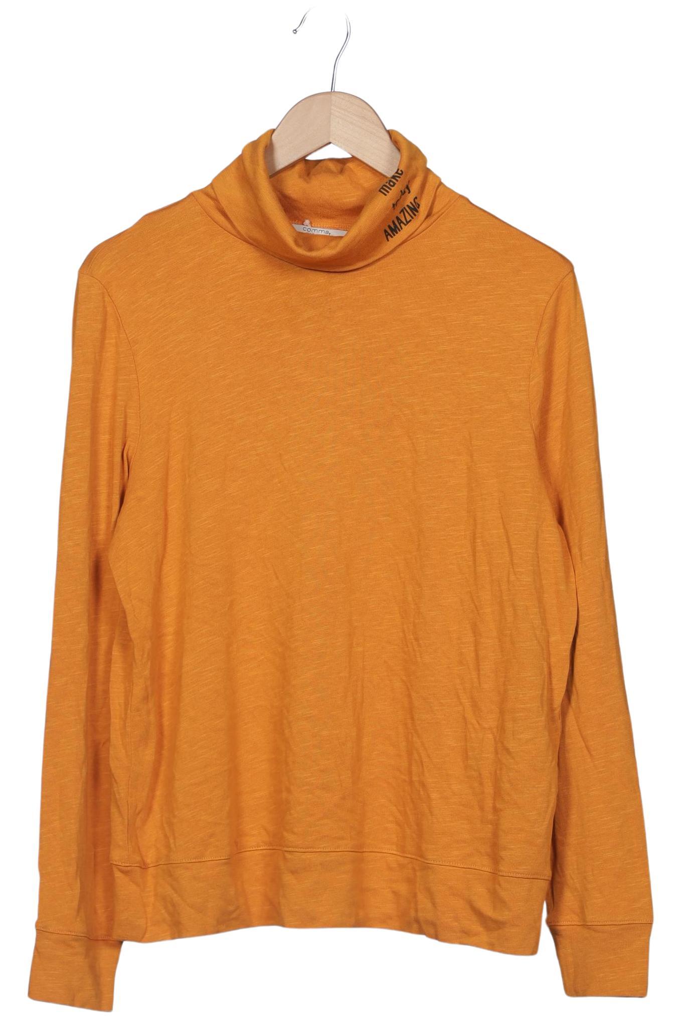 

Comma Damen Langarmshirt, orange, Gr. 38