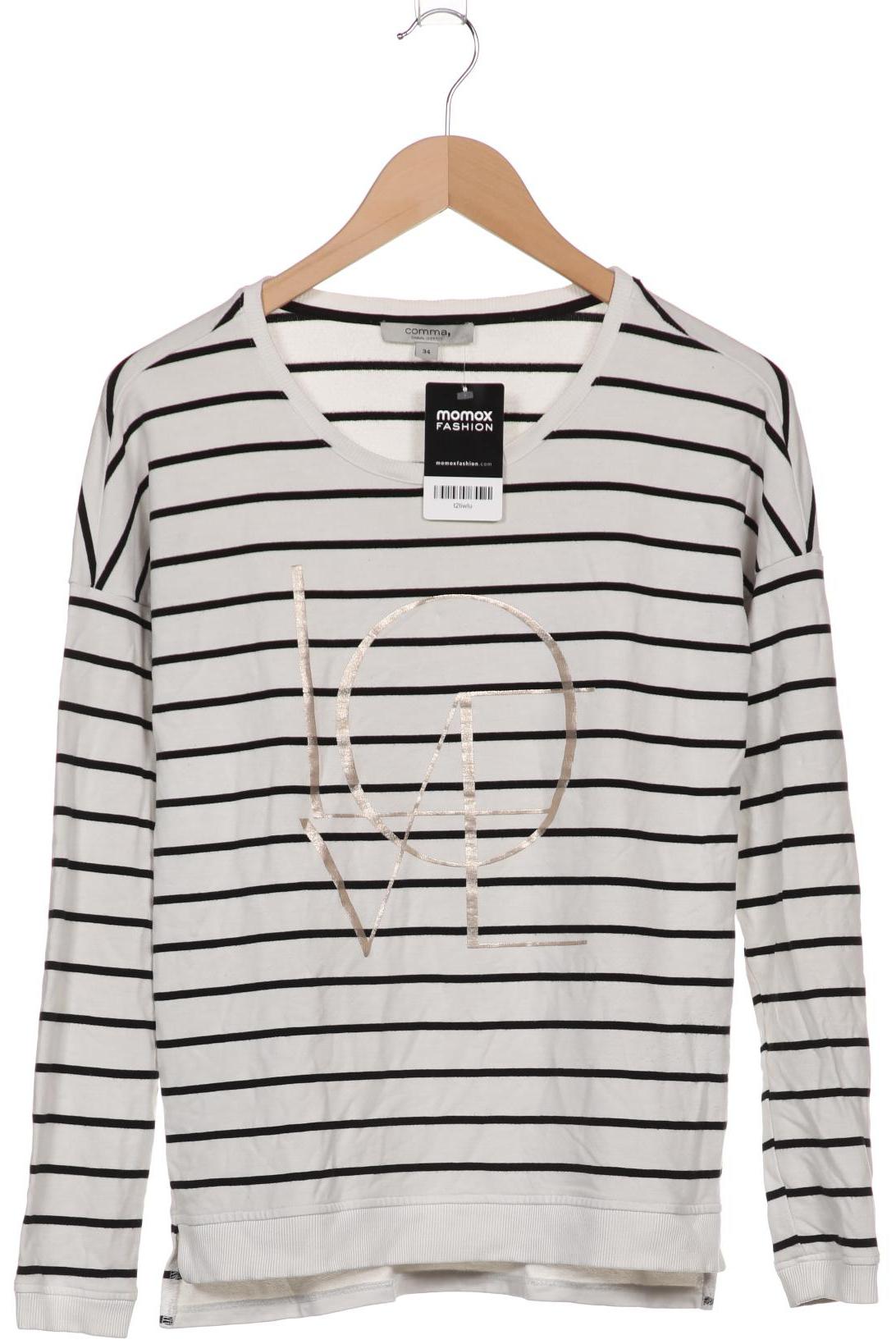 

Comma Damen Langarmshirt, weiß
