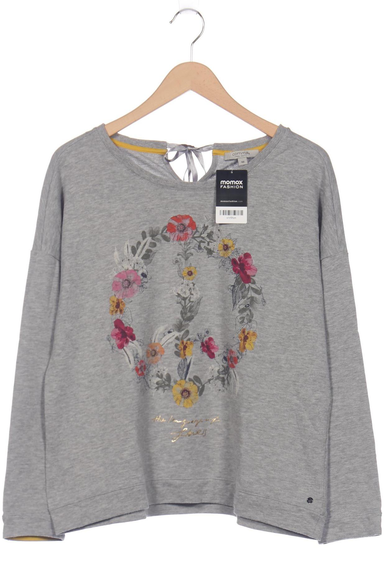 

Comma Damen Langarmshirt, grau, Gr. 42