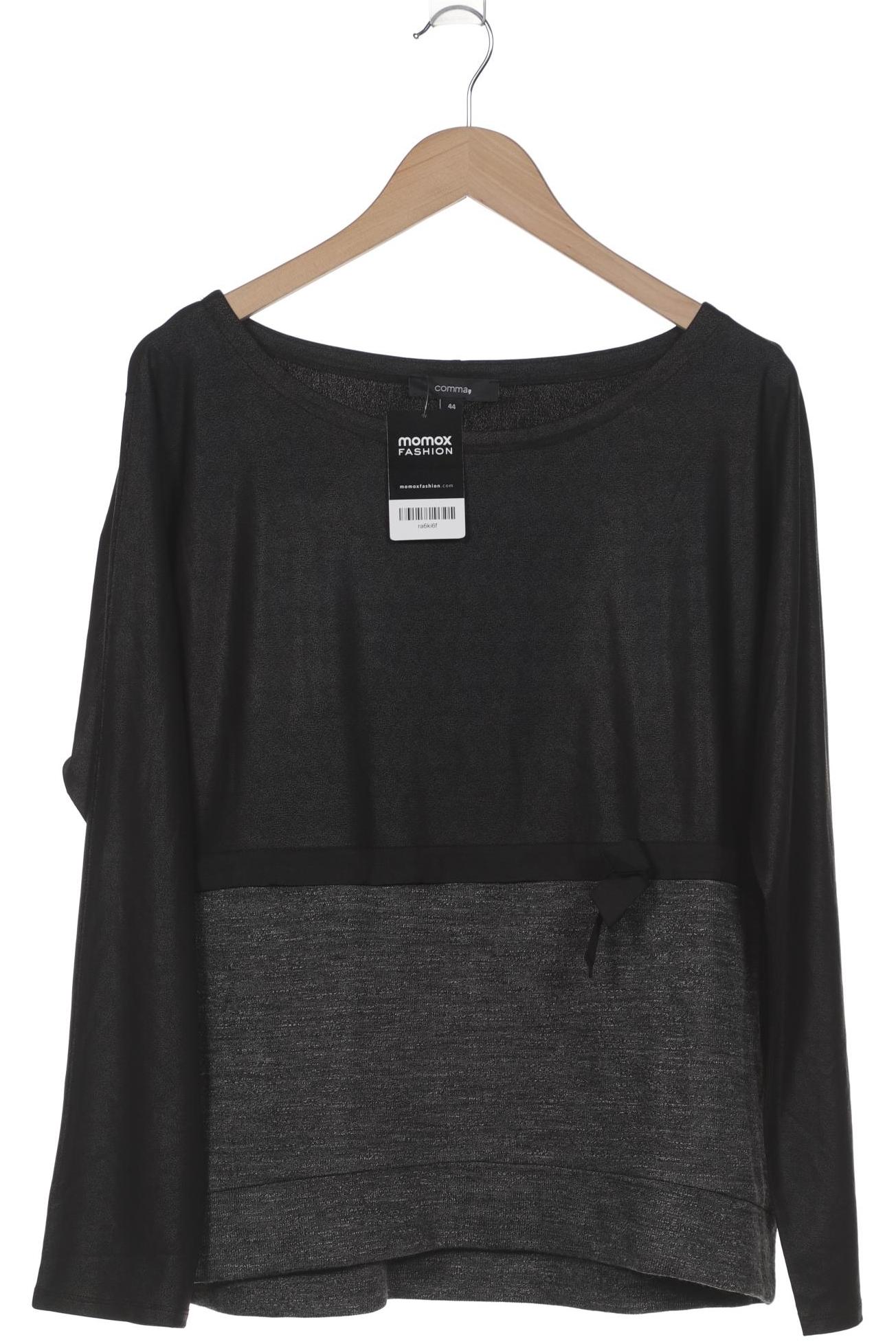 

Comma Damen Langarmshirt, schwarz, Gr. 44