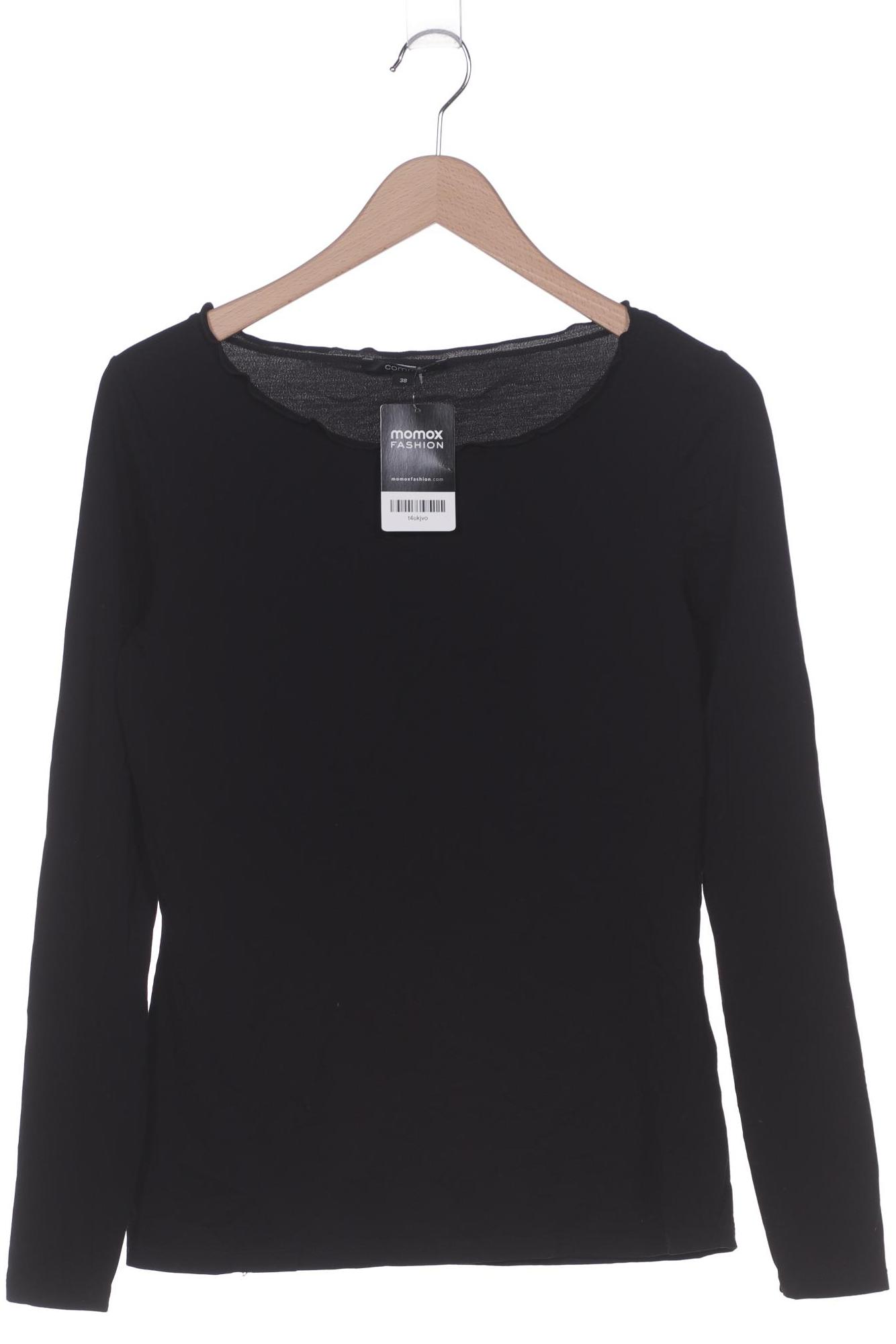 

Comma Damen Langarmshirt, schwarz, Gr. 38