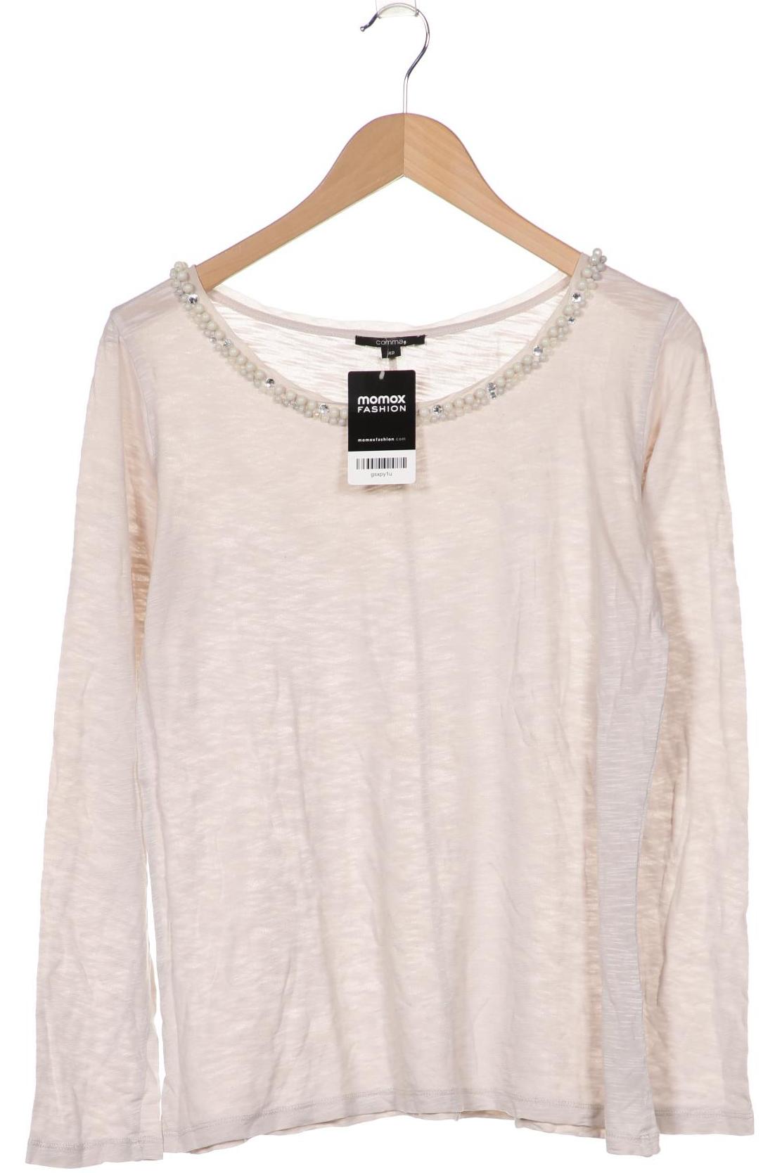 

Comma Damen Langarmshirt, cremeweiß, Gr. 42
