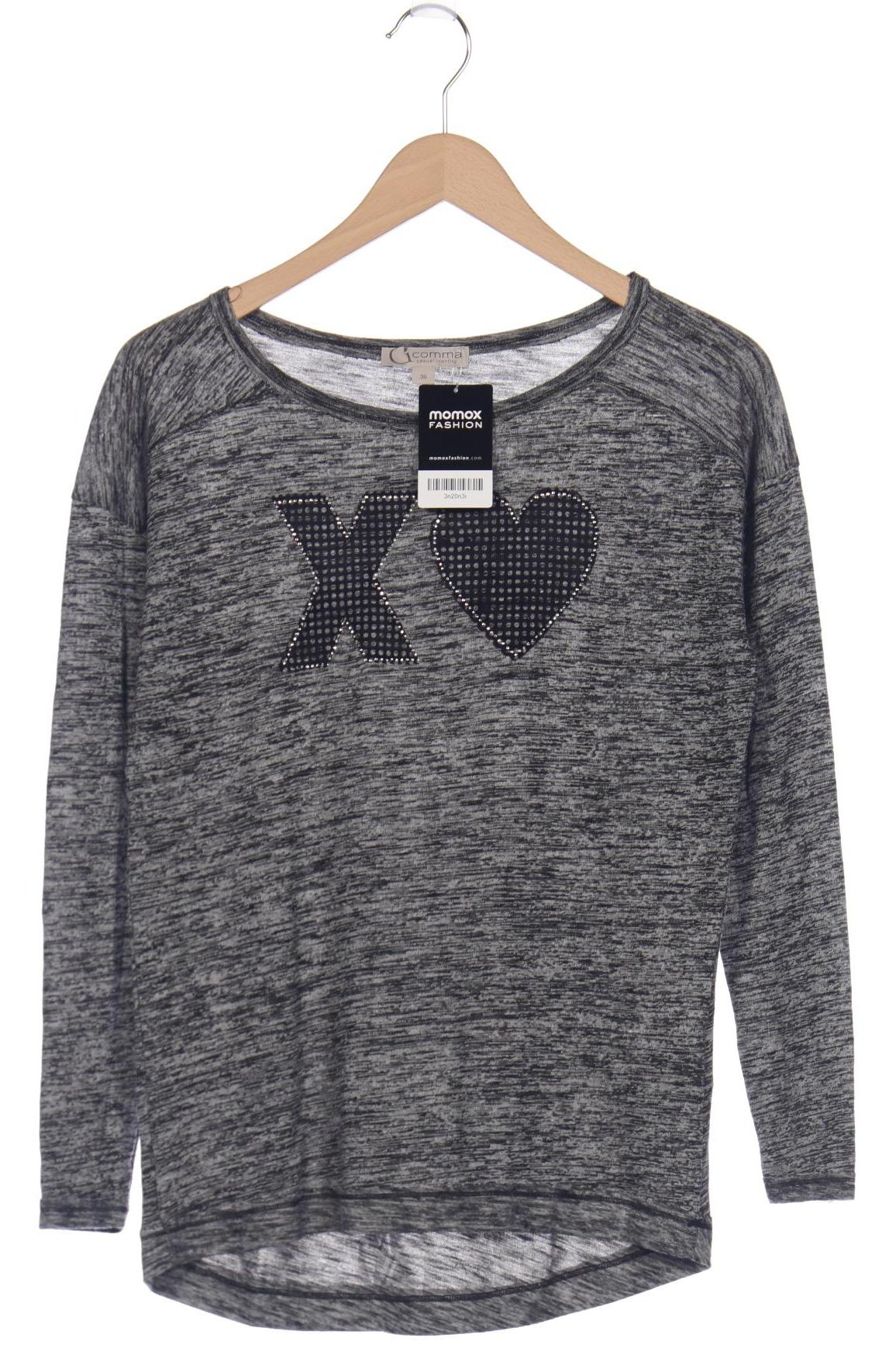 

Comma Damen Langarmshirt, grau, Gr. 36