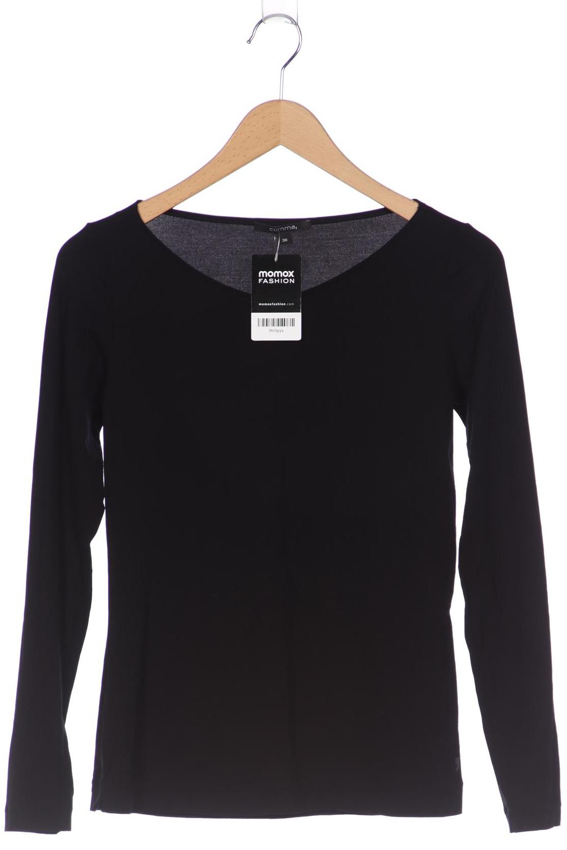 

Comma Damen Langarmshirt, schwarz, Gr. 36