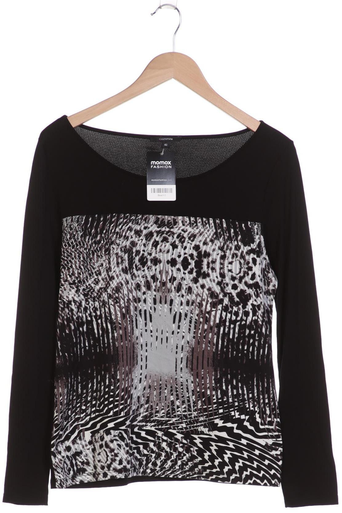 

Comma Damen Langarmshirt, schwarz, Gr. 42
