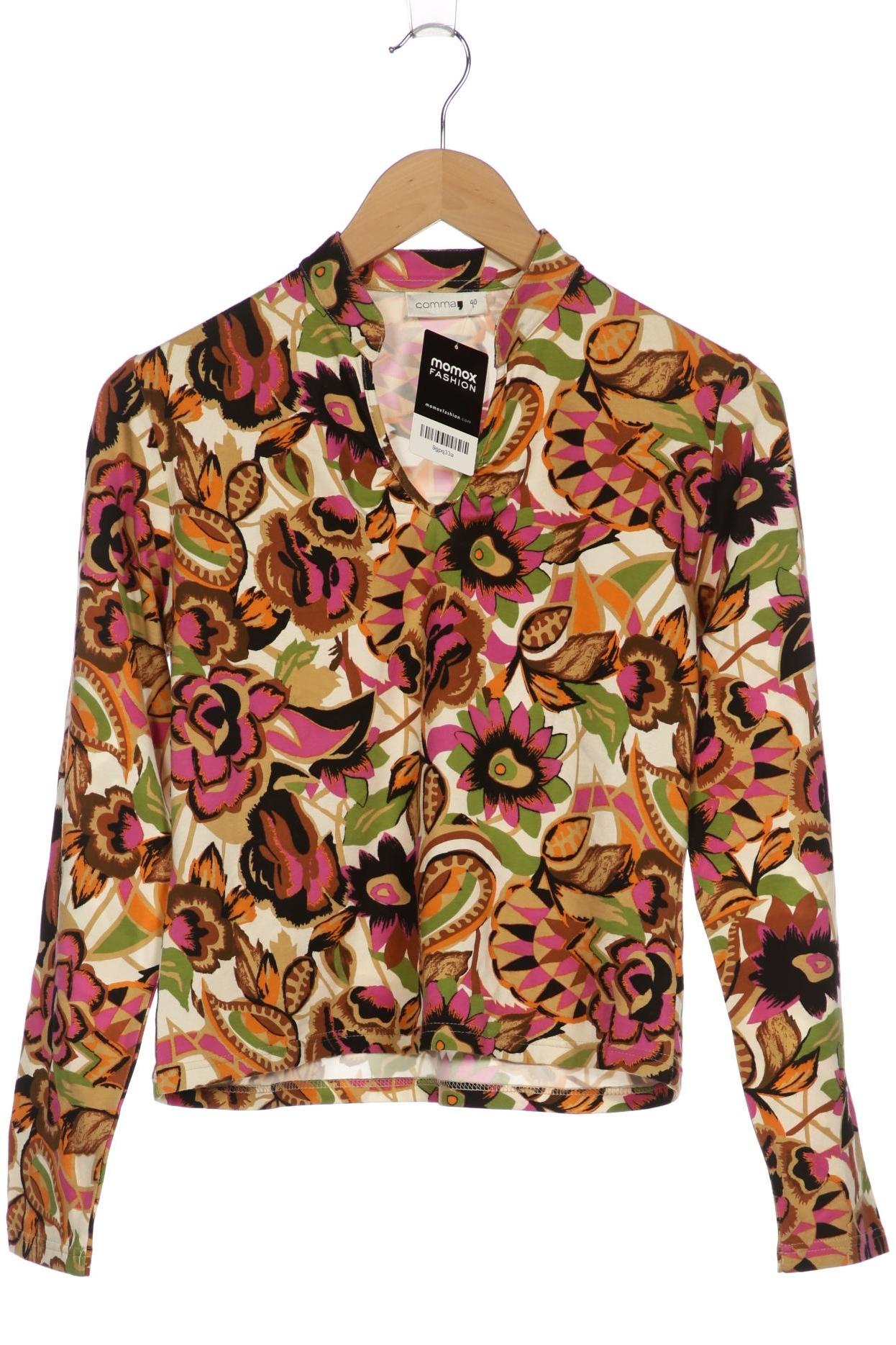

Comma Damen Langarmshirt, mehrfarbig, Gr. 40