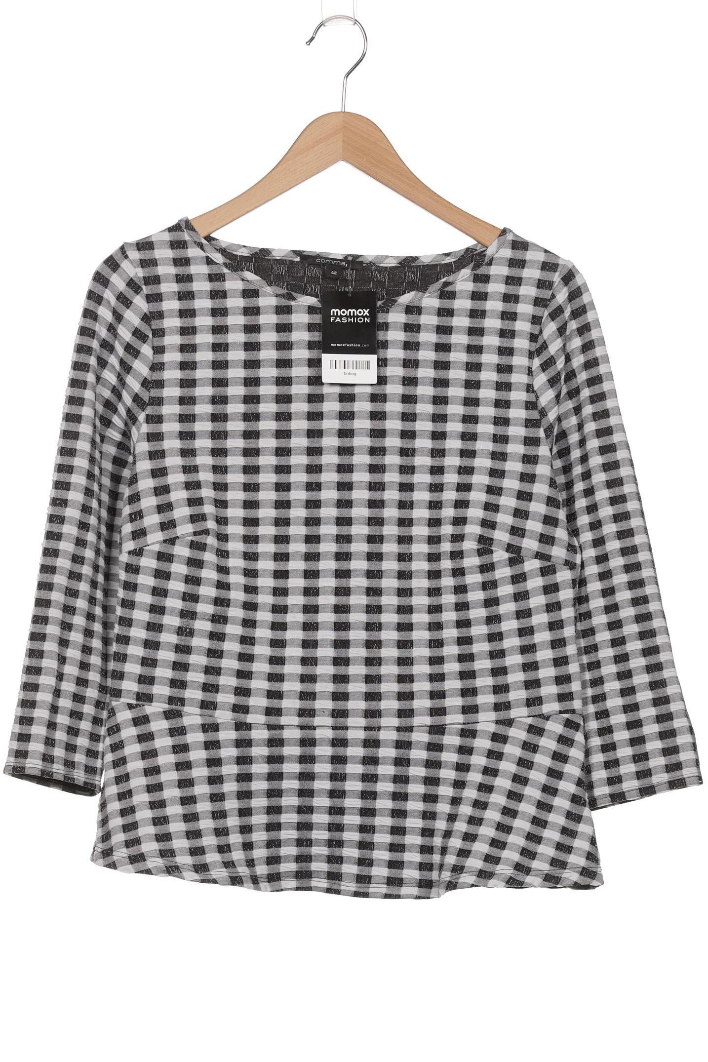 

Comma Damen Langarmshirt, schwarz, Gr. 42