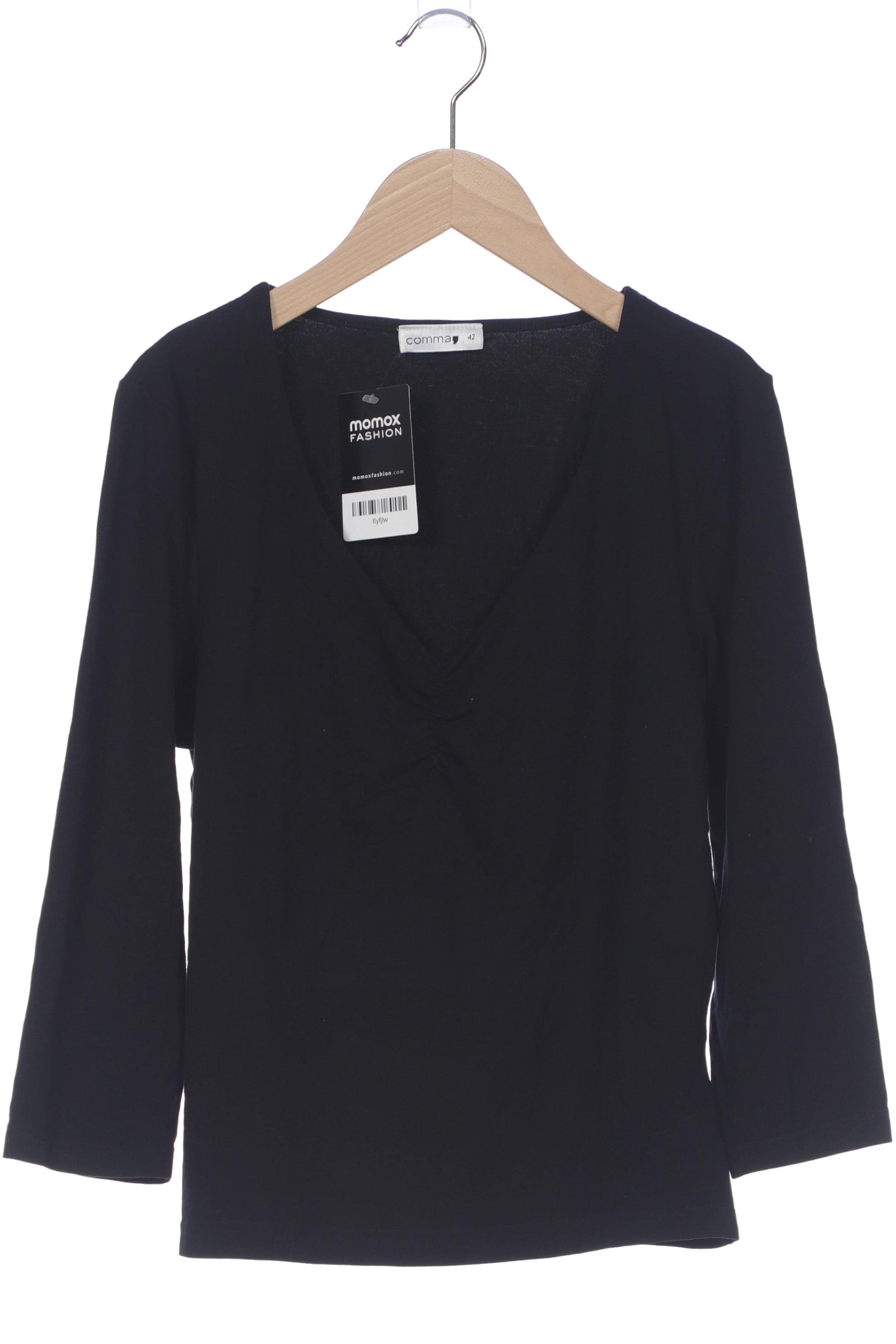 

Comma Damen Langarmshirt, schwarz, Gr. 42