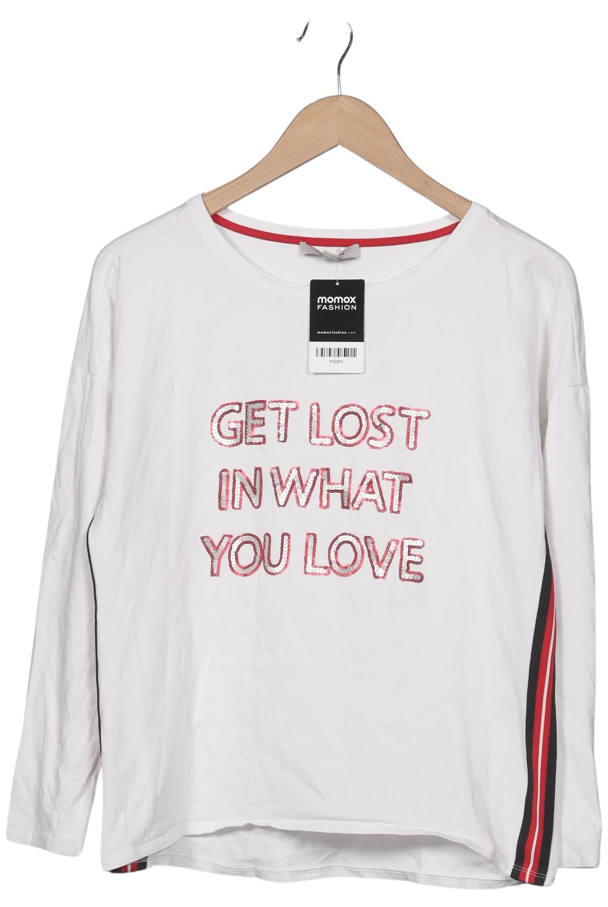 

Comma Damen Langarmshirt, weiß, Gr. 38