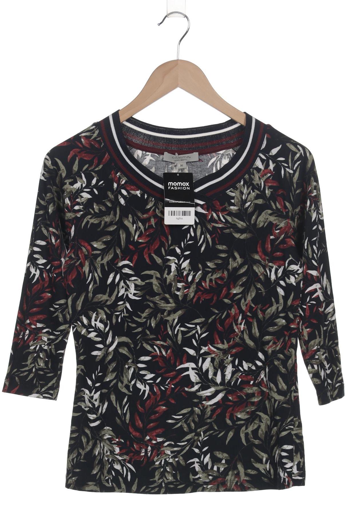 

Comma Damen Langarmshirt, marineblau, Gr. 36