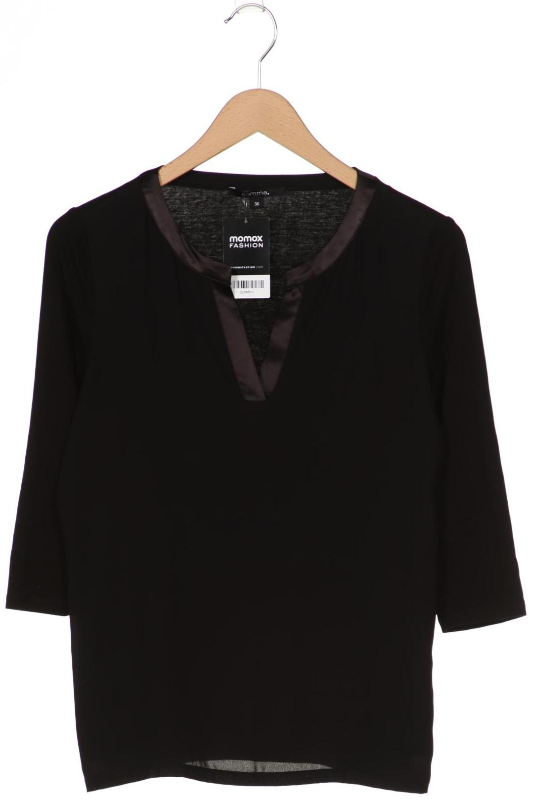 

Comma Damen Langarmshirt, schwarz, Gr. 36