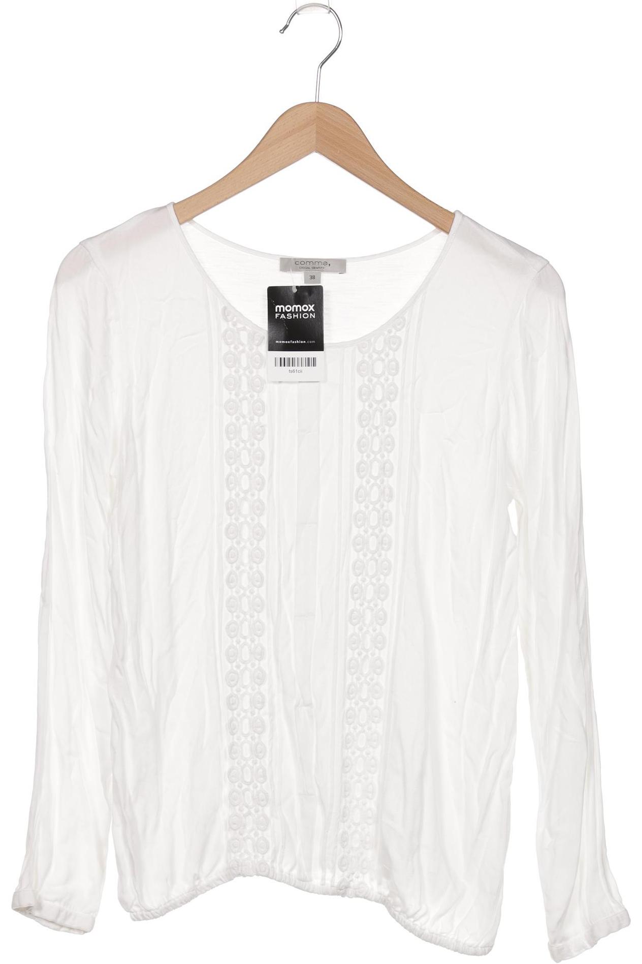 

Comma Damen Langarmshirt, weiß, Gr. 38