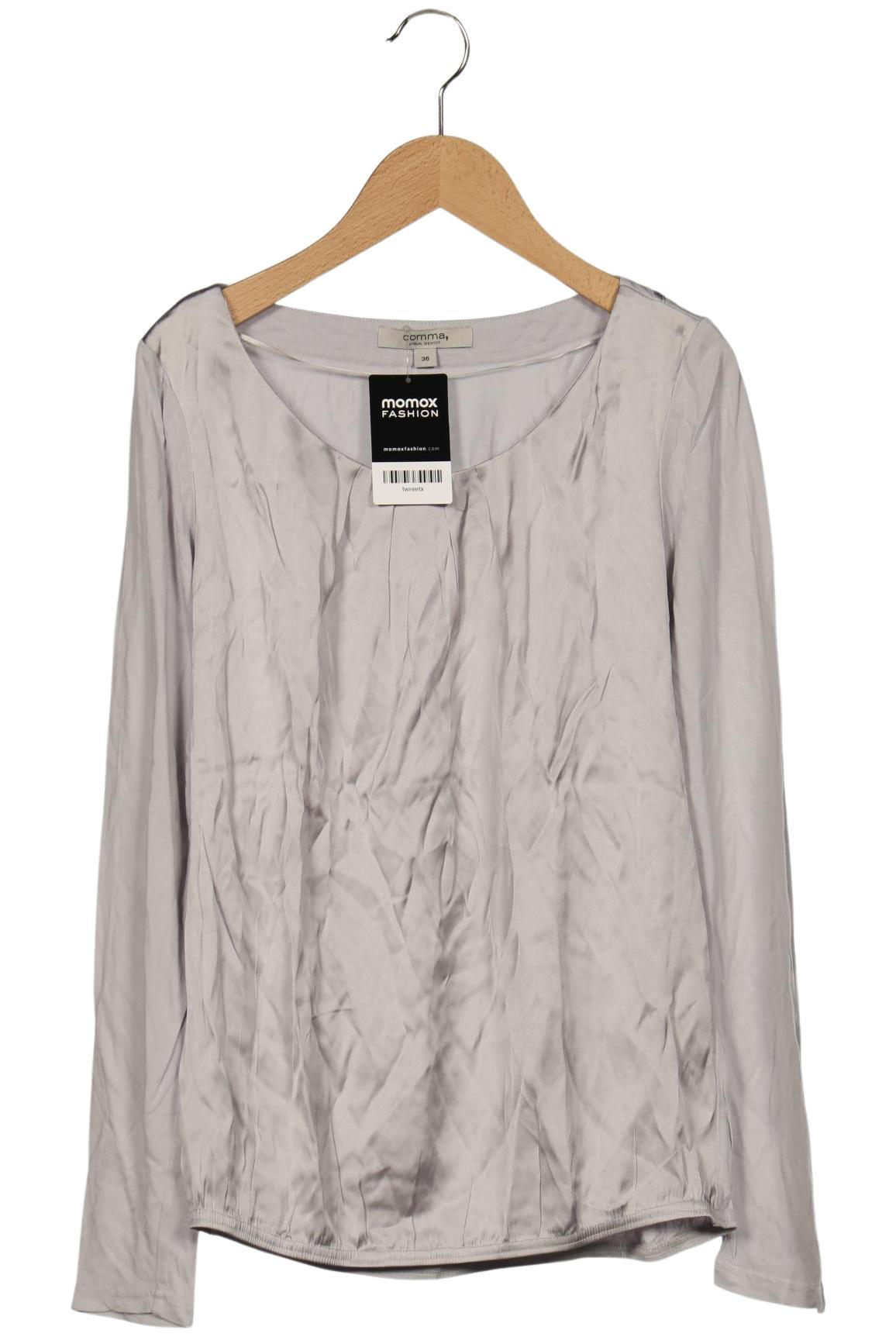 

Comma Damen Langarmshirt, grau, Gr. 36