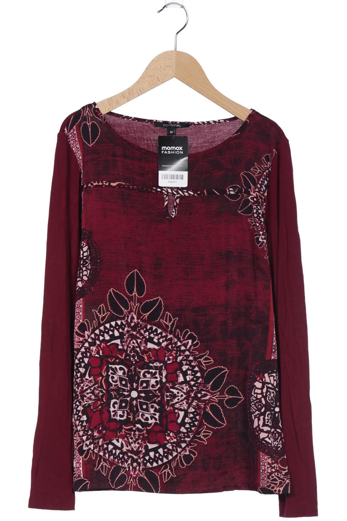 

Comma Damen Langarmshirt, bordeaux
