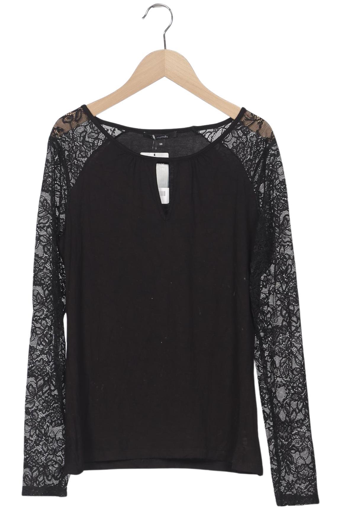 

Comma Damen Langarmshirt, schwarz, Gr. 38