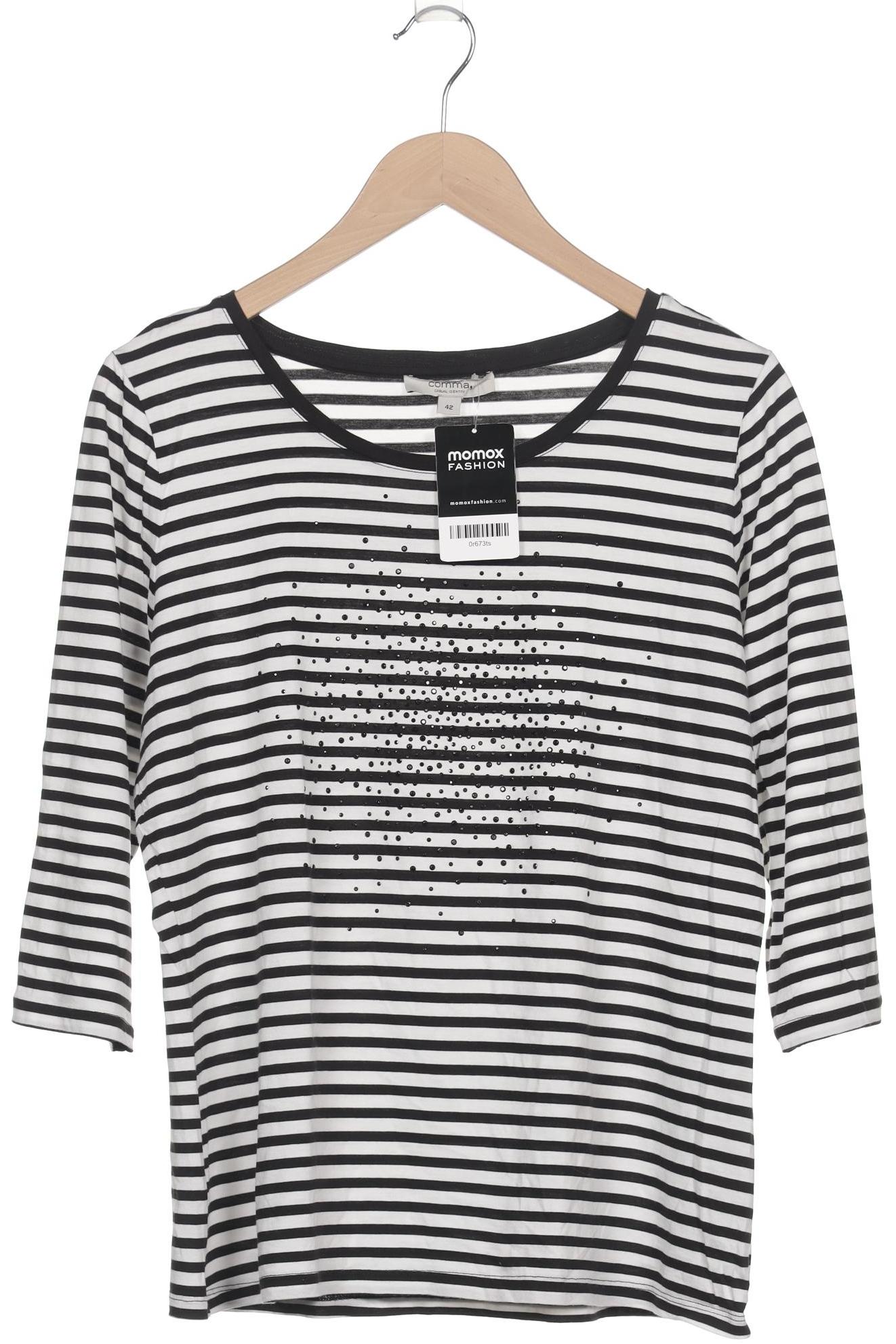 

Comma Damen Langarmshirt, weiß, Gr. 44