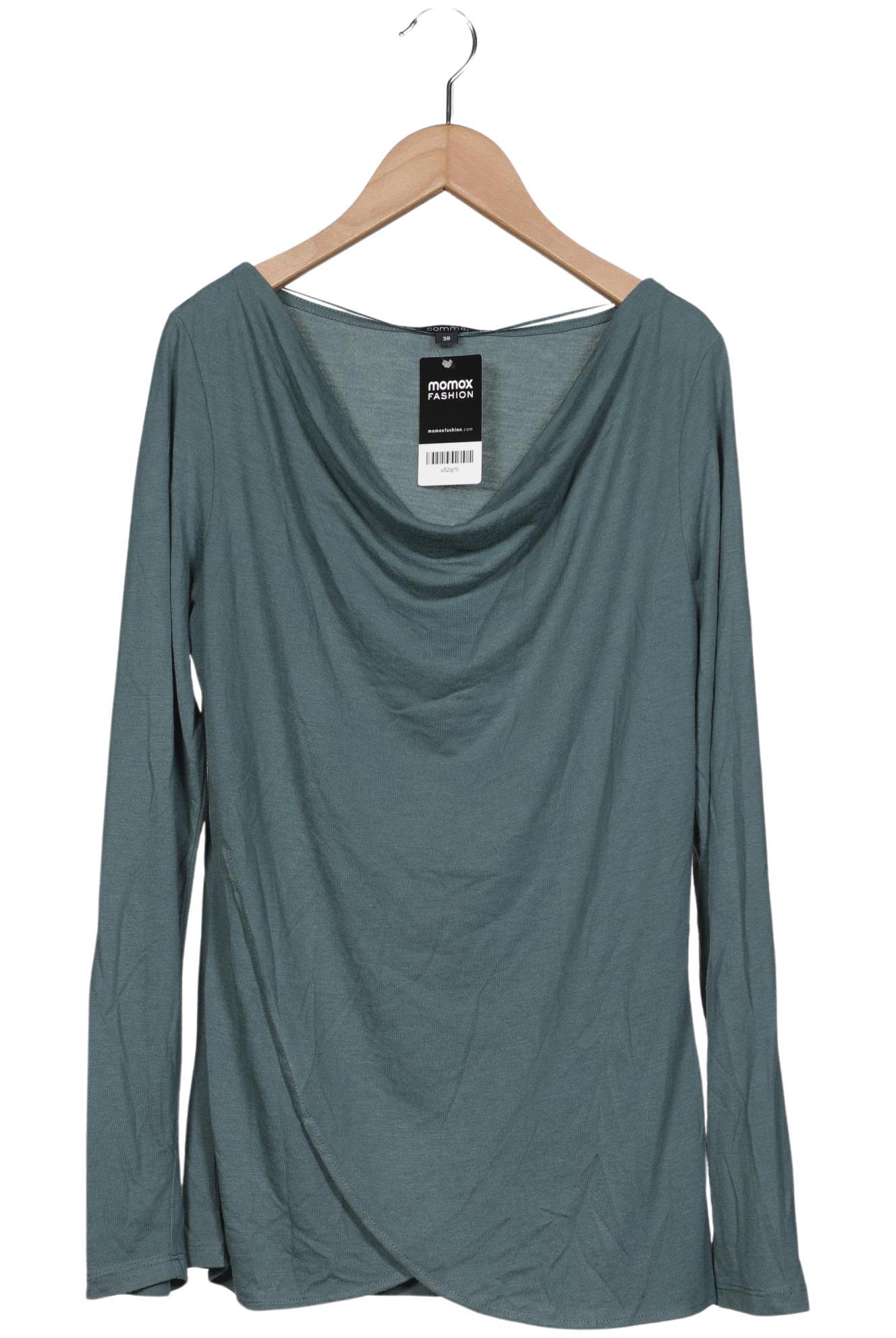 

Comma Damen Langarmshirt, türkis, Gr. 38
