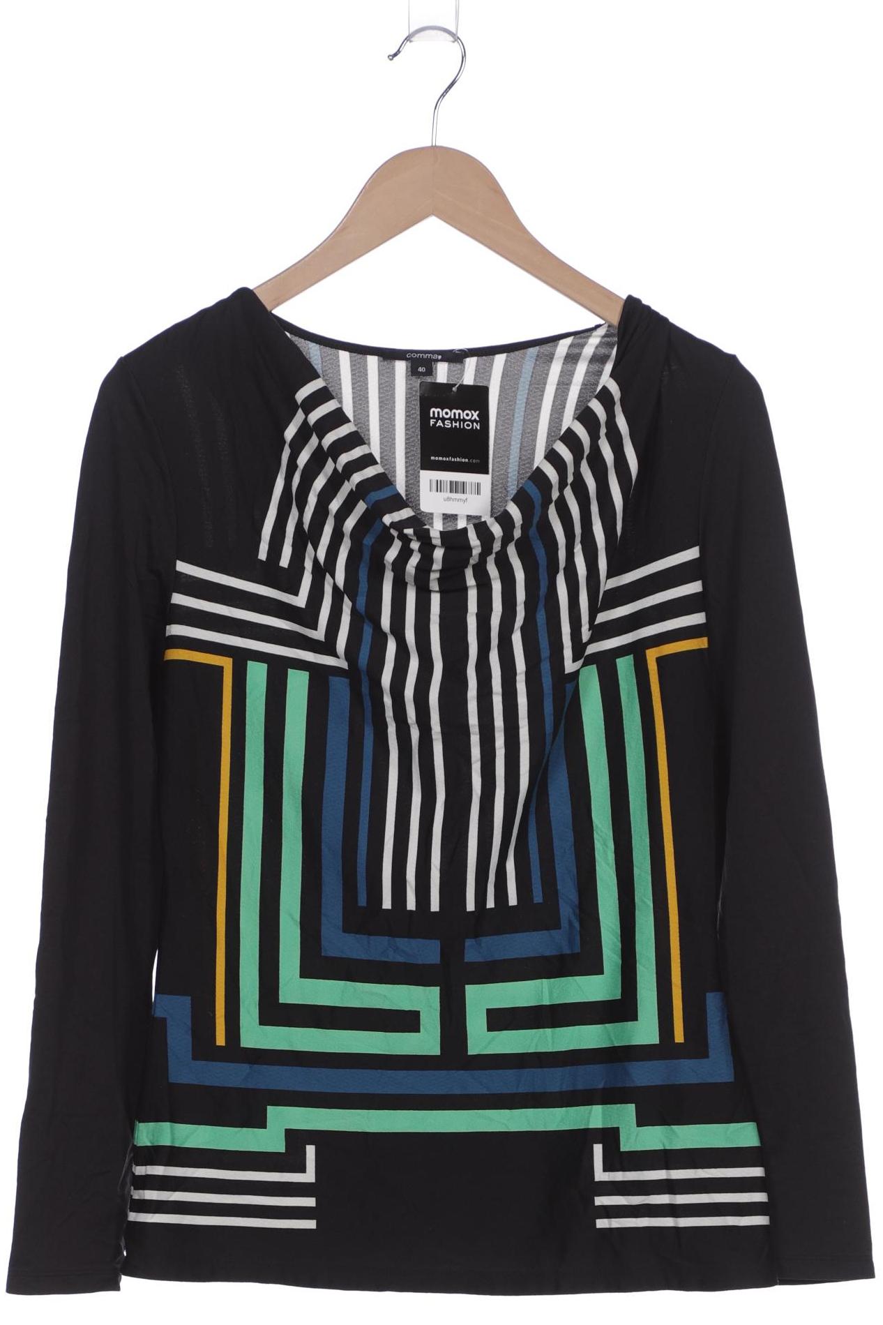 

Comma Damen Langarmshirt, schwarz, Gr. 40