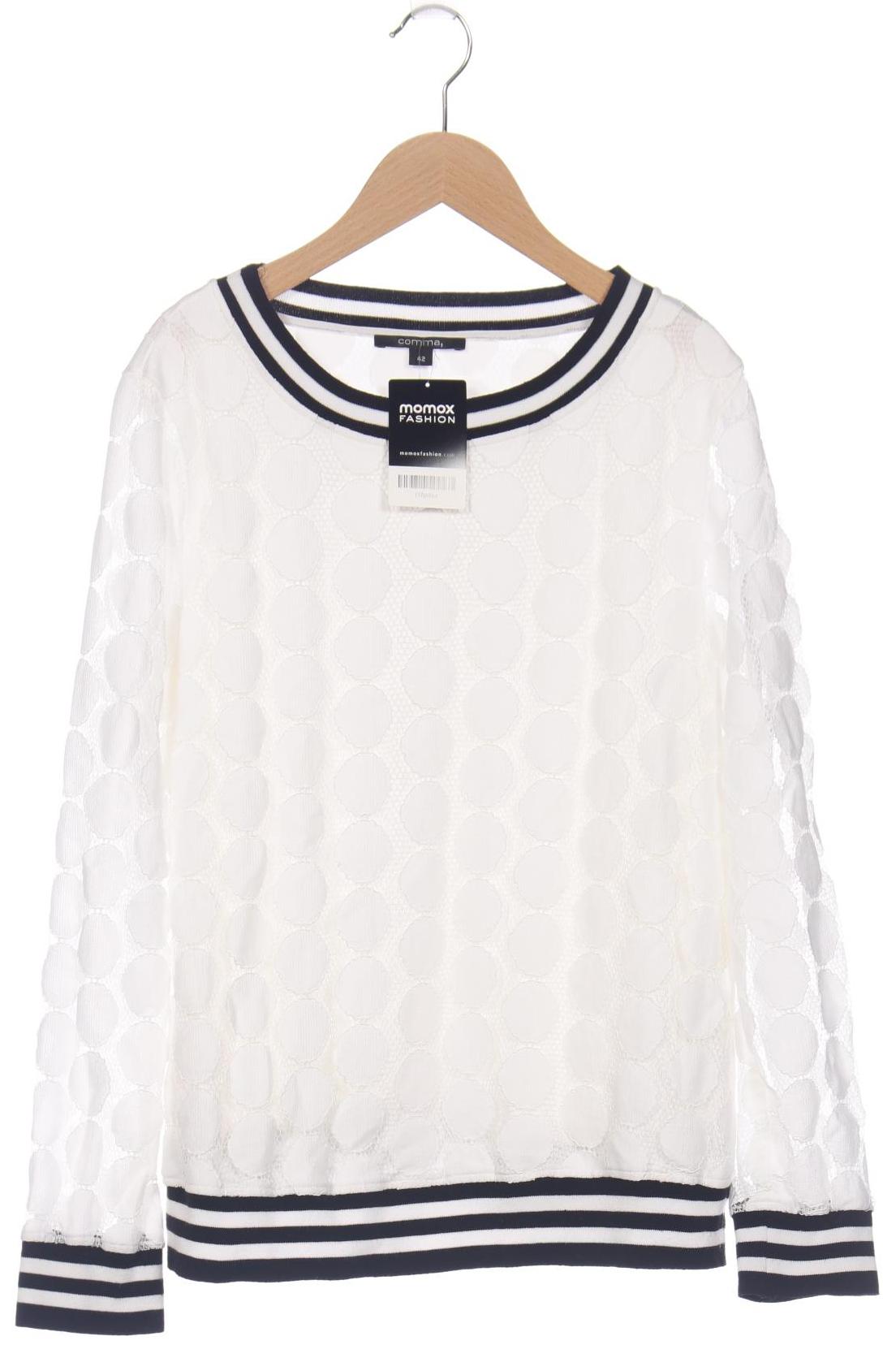 

Comma Damen Langarmshirt, weiß, Gr. 42