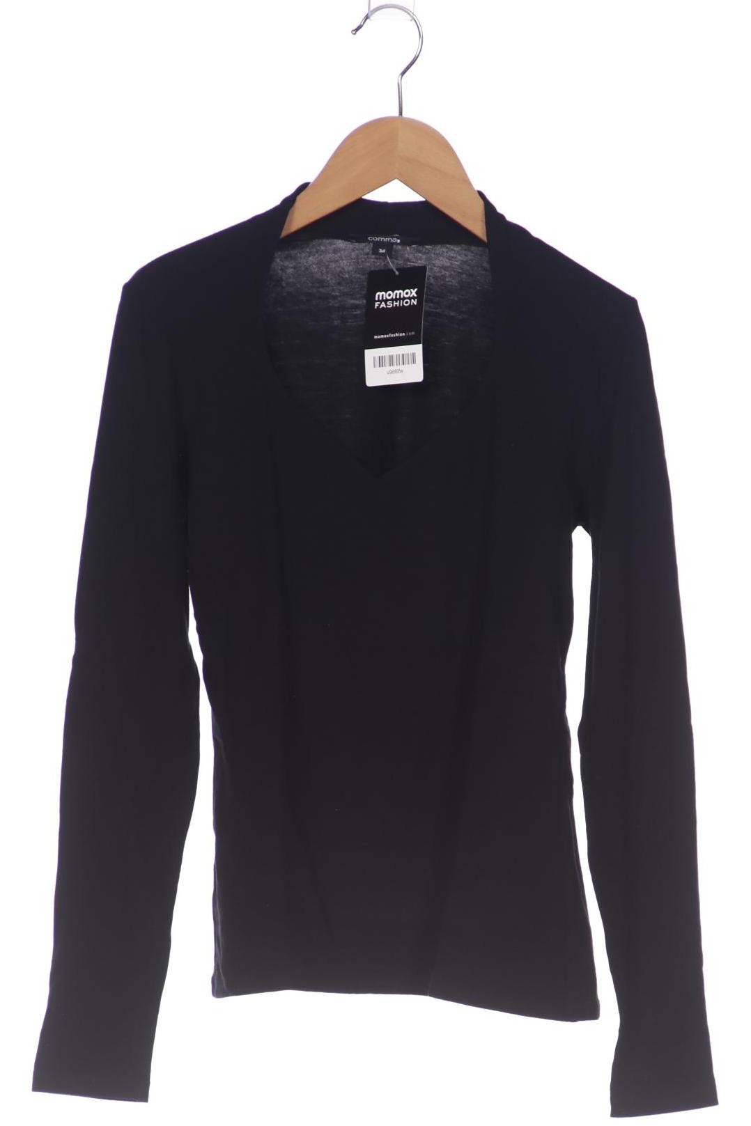 

Comma Damen Langarmshirt, schwarz, Gr. 34