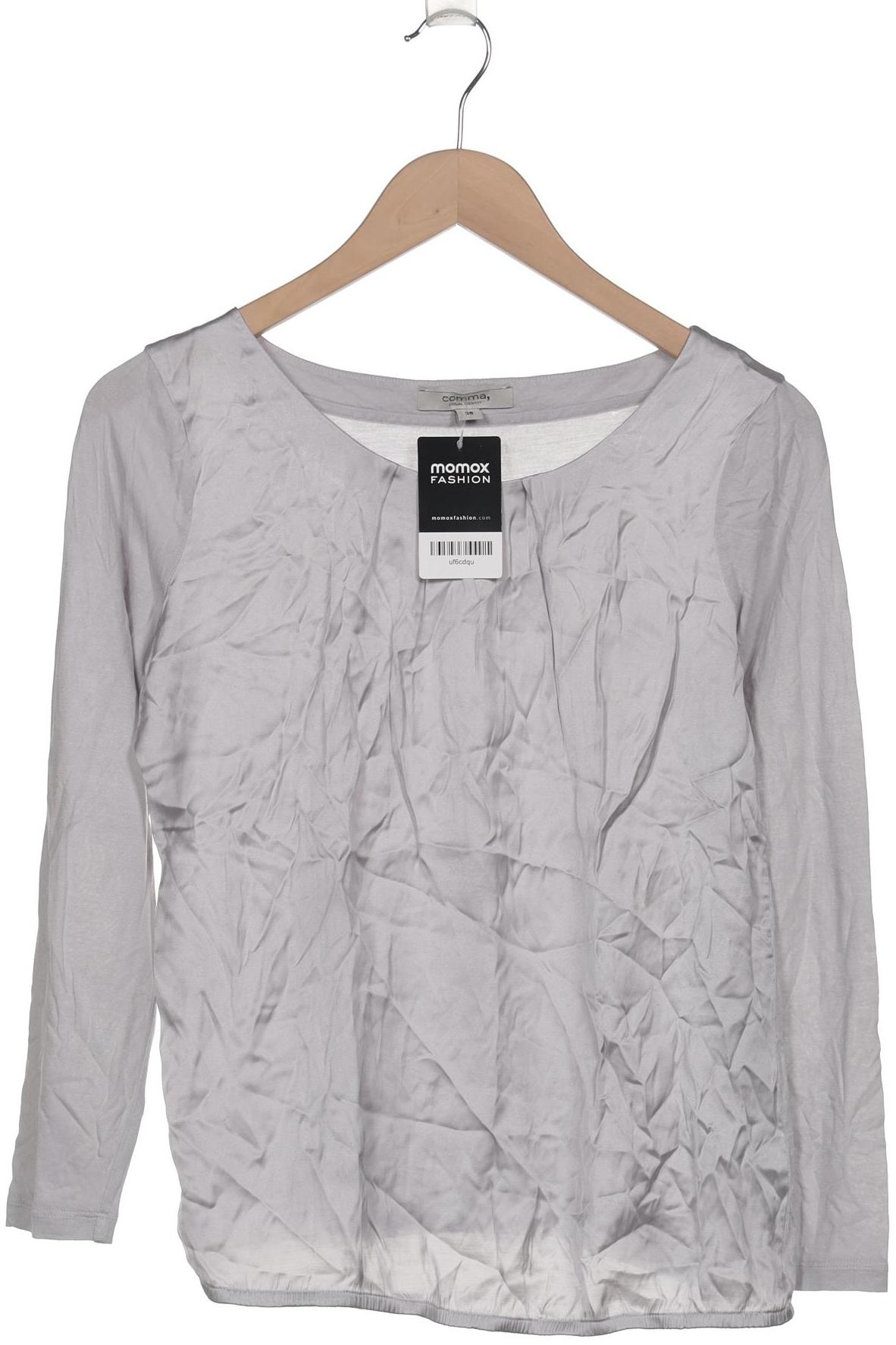 

Comma Damen Langarmshirt, grau, Gr. 38