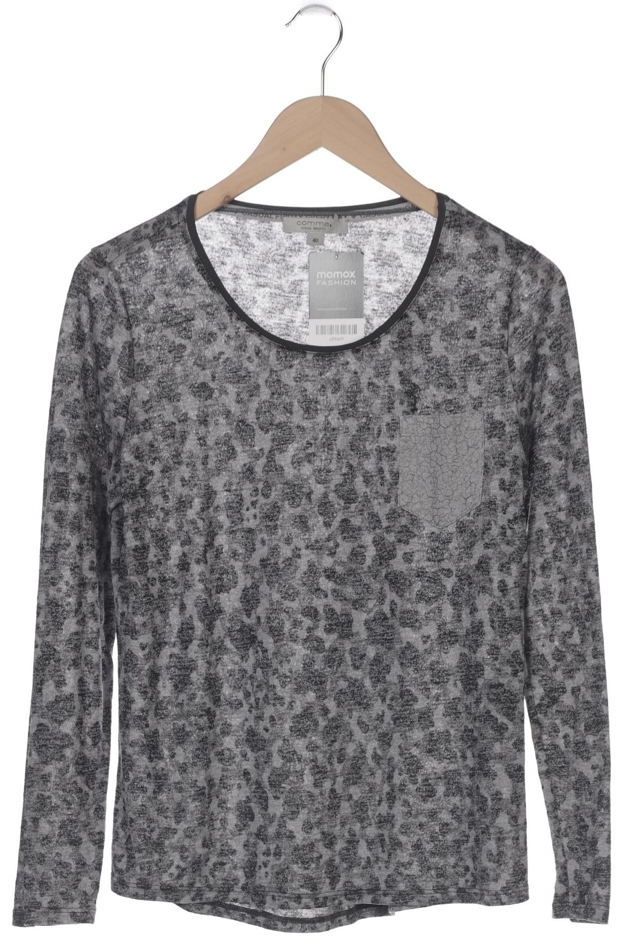 

Comma Damen Langarmshirt, grau, Gr. 40