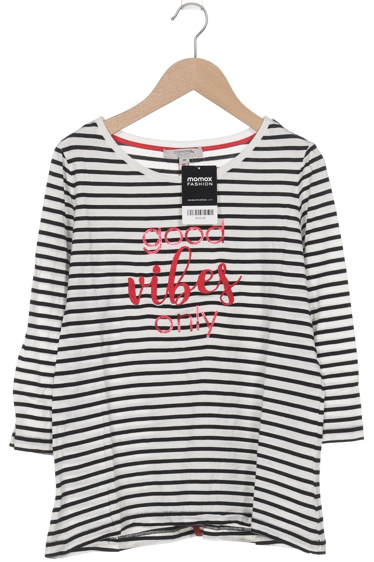 

Comma Damen Langarmshirt, weiß, Gr. 38