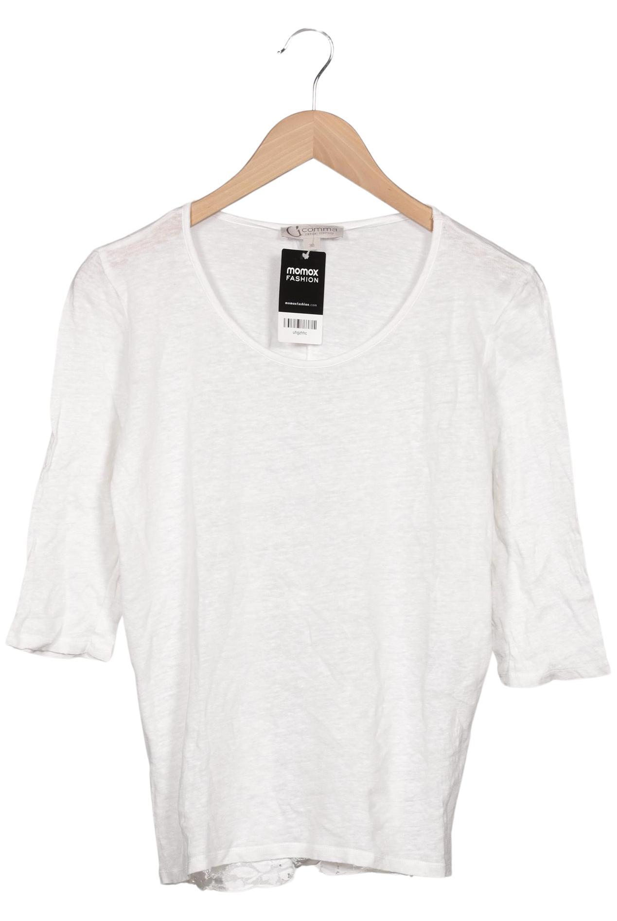

Comma Damen Langarmshirt, weiß, Gr. 38