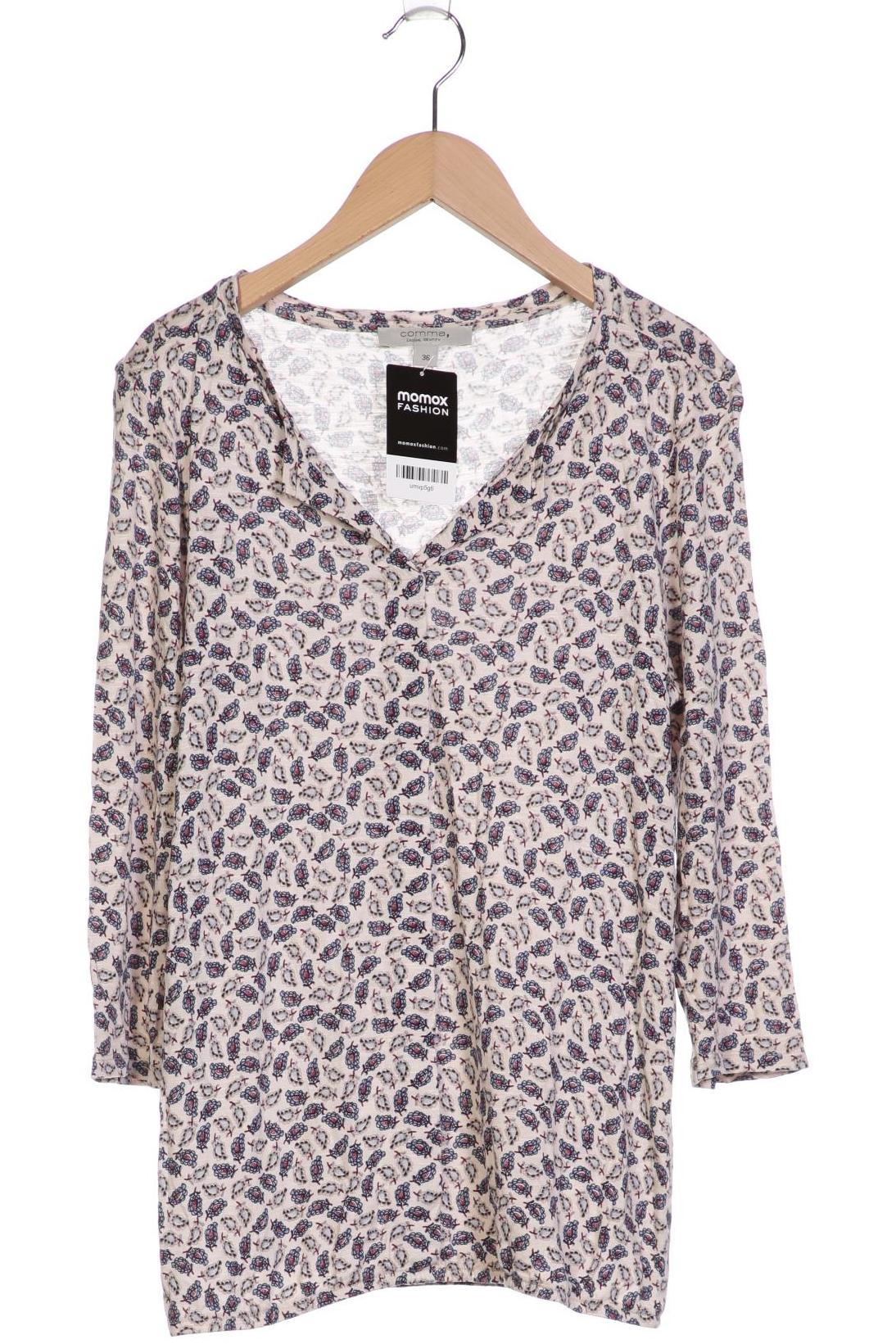

Comma Damen Langarmshirt, beige, Gr. 36