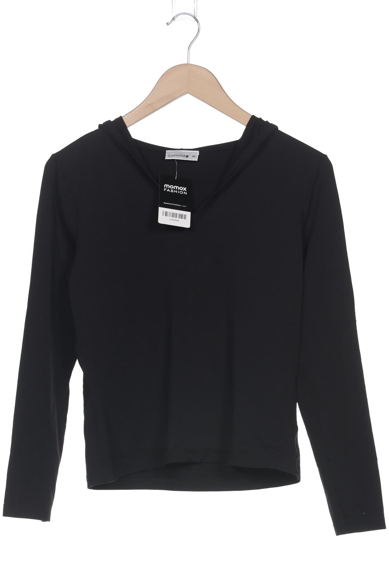 

Comma Damen Langarmshirt, schwarz, Gr. 40