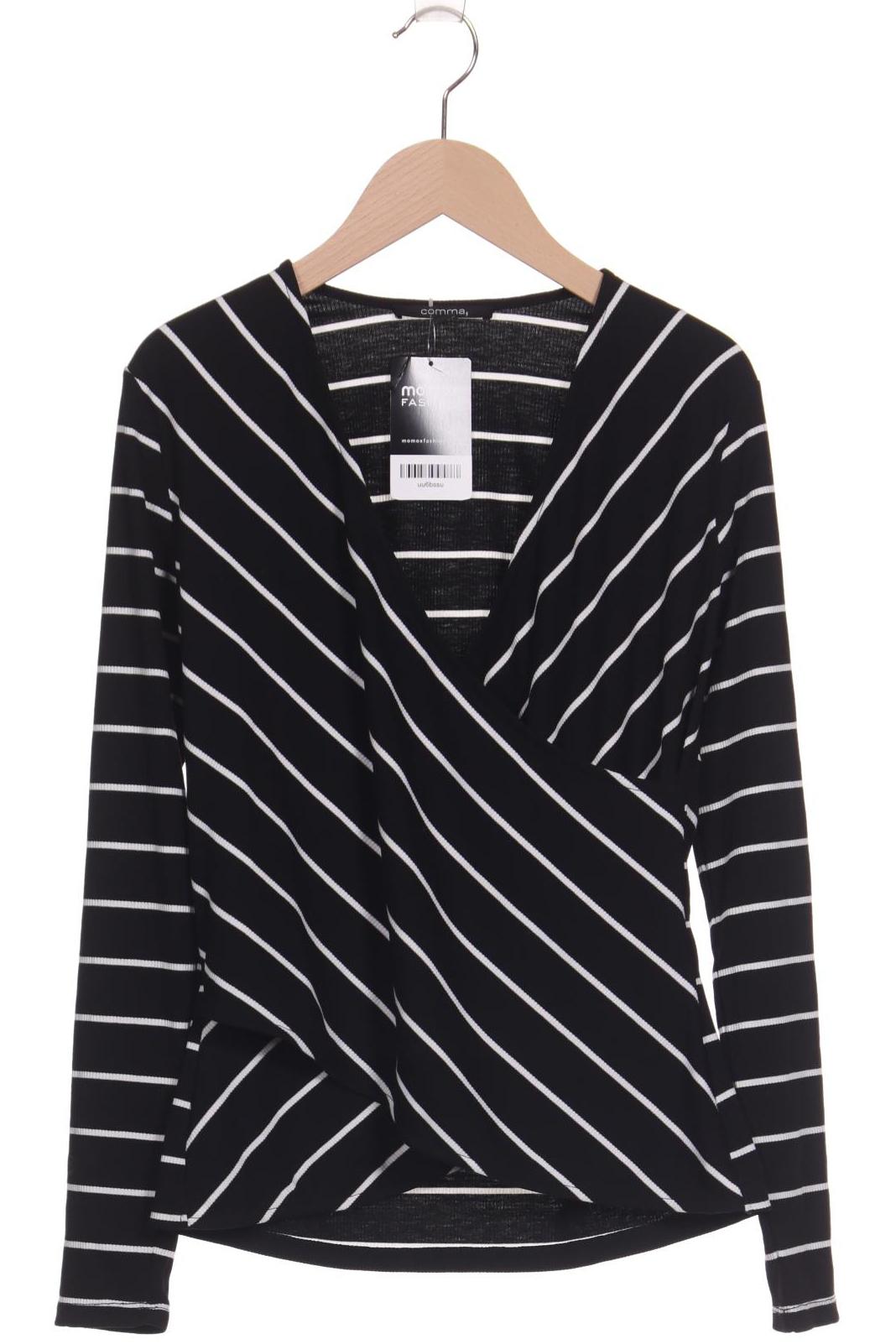 

Comma Damen Langarmshirt, schwarz, Gr. 36