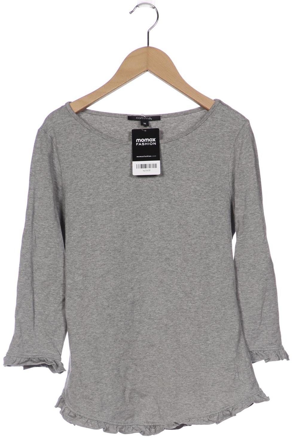 

Comma Damen Langarmshirt, grau, Gr. 36