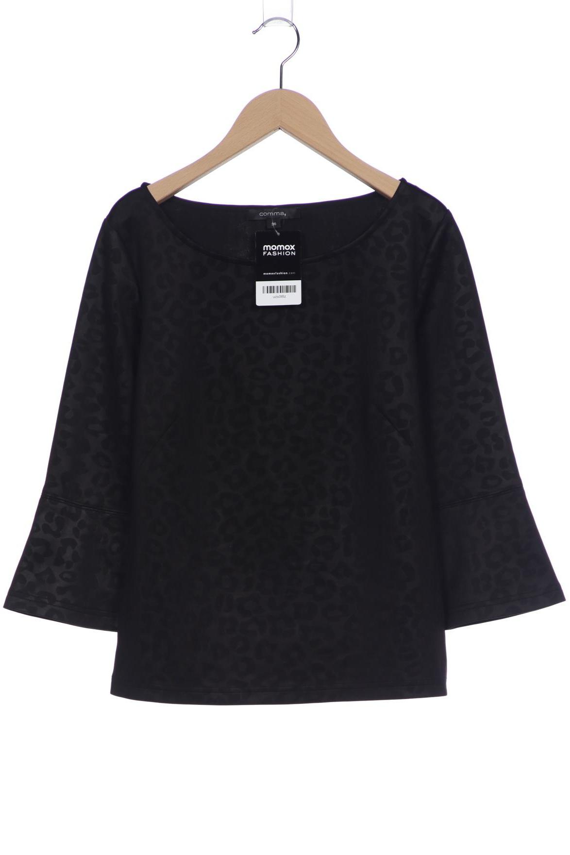 

Comma Damen Langarmshirt, schwarz, Gr. 36