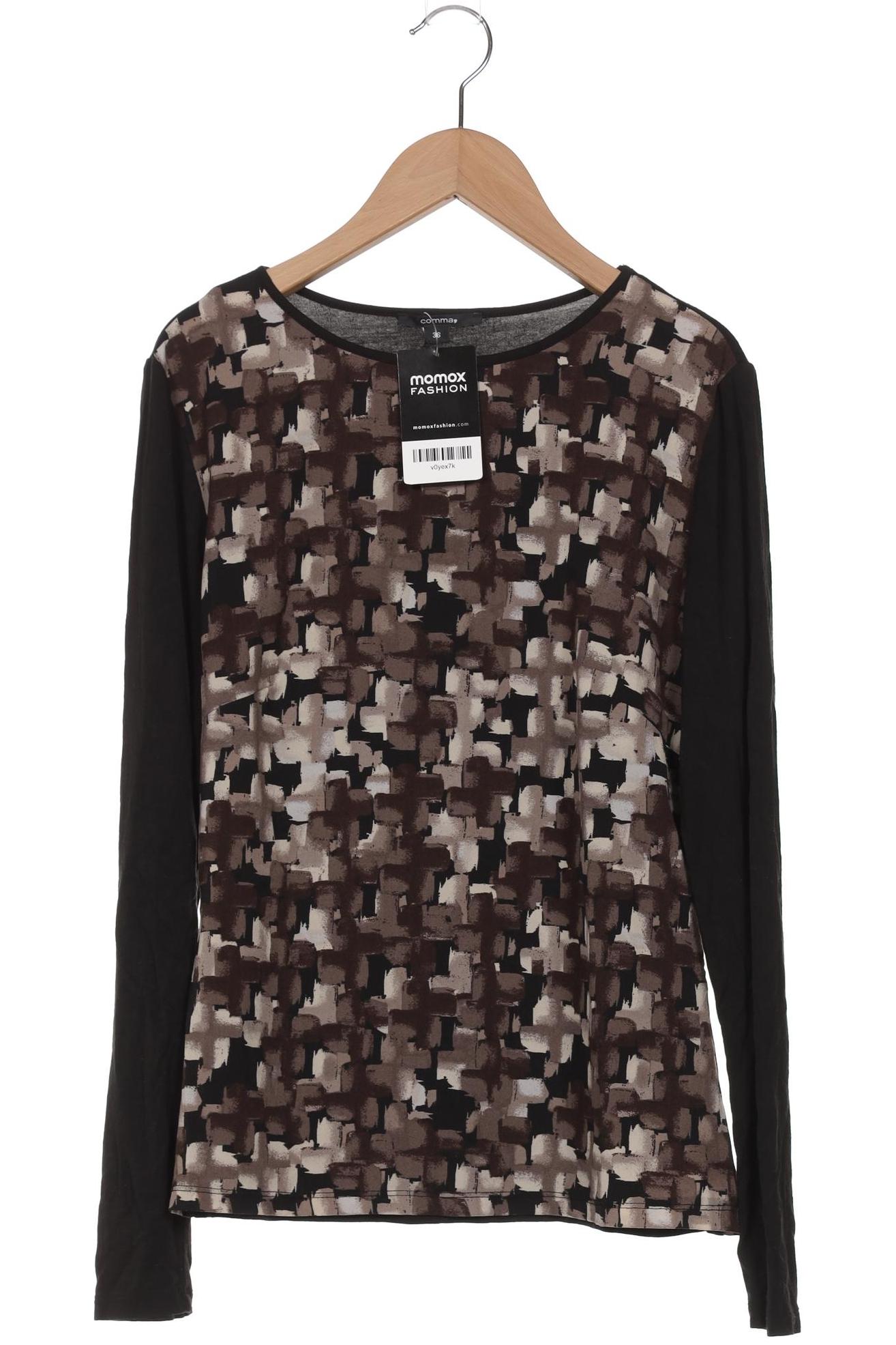 

Comma Damen Langarmshirt, braun, Gr. 36