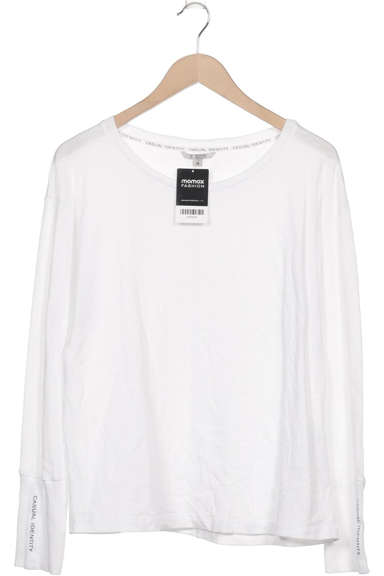 

Comma Damen Langarmshirt, weiß, Gr. 42
