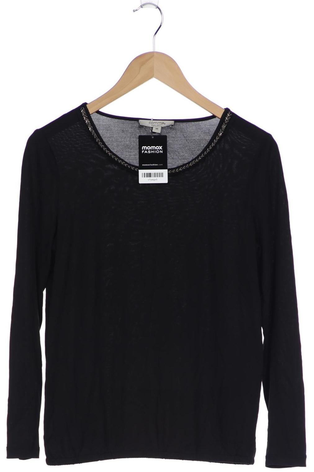 

Comma Damen Langarmshirt, schwarz