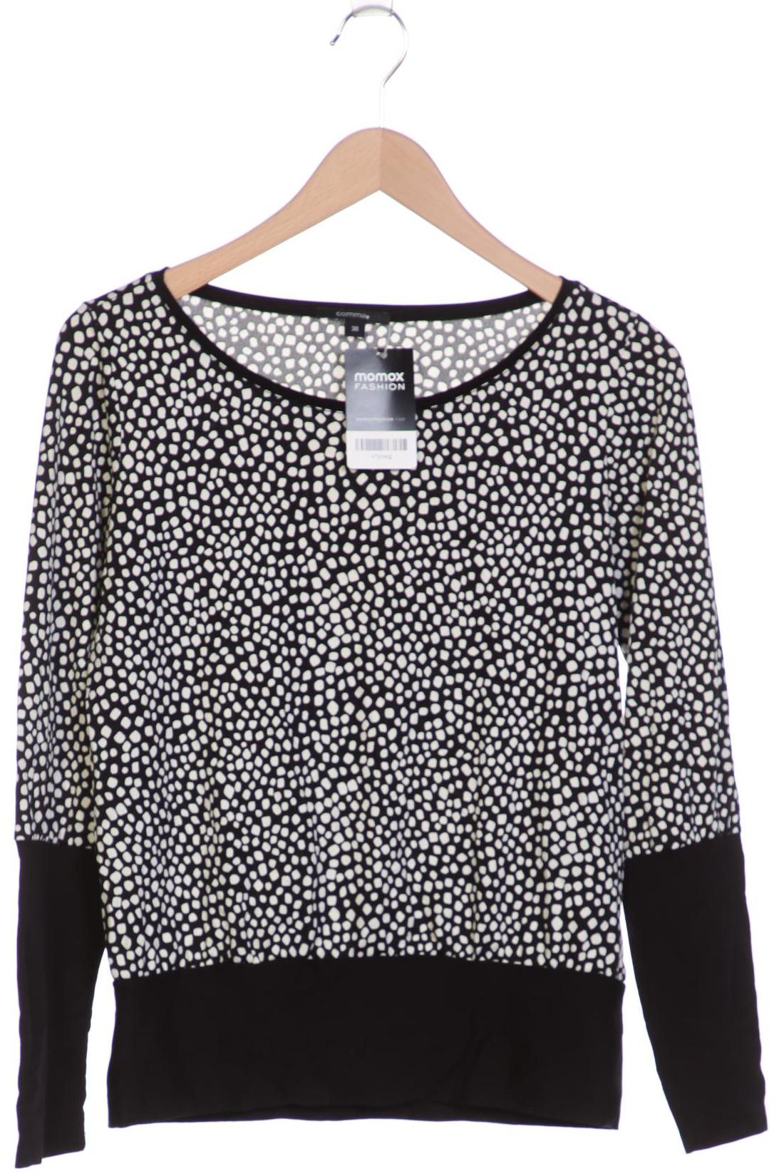 

Comma Damen Langarmshirt, schwarz, Gr. 38