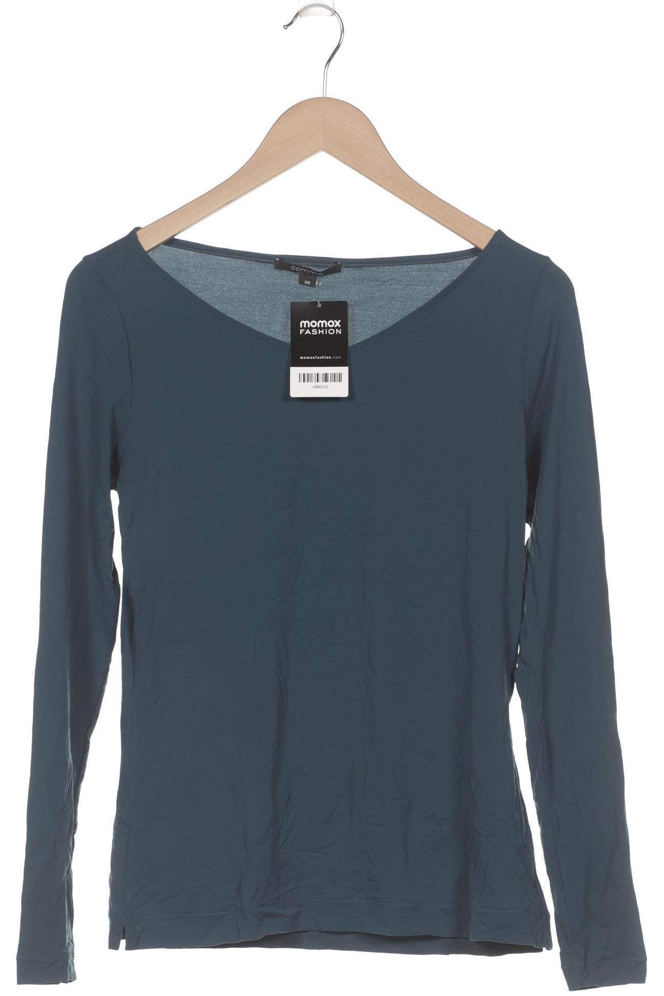 

Comma Damen Langarmshirt, türkis, Gr. 38