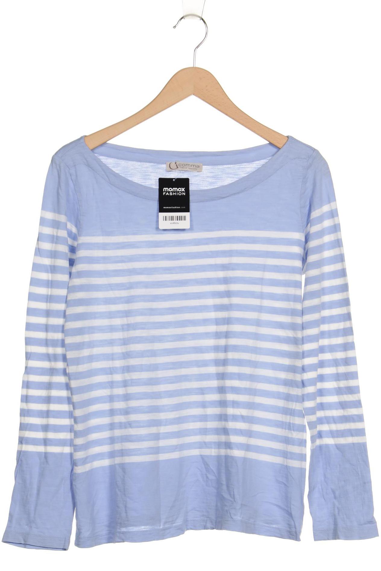 

Comma Damen Langarmshirt, hellblau, Gr. 42