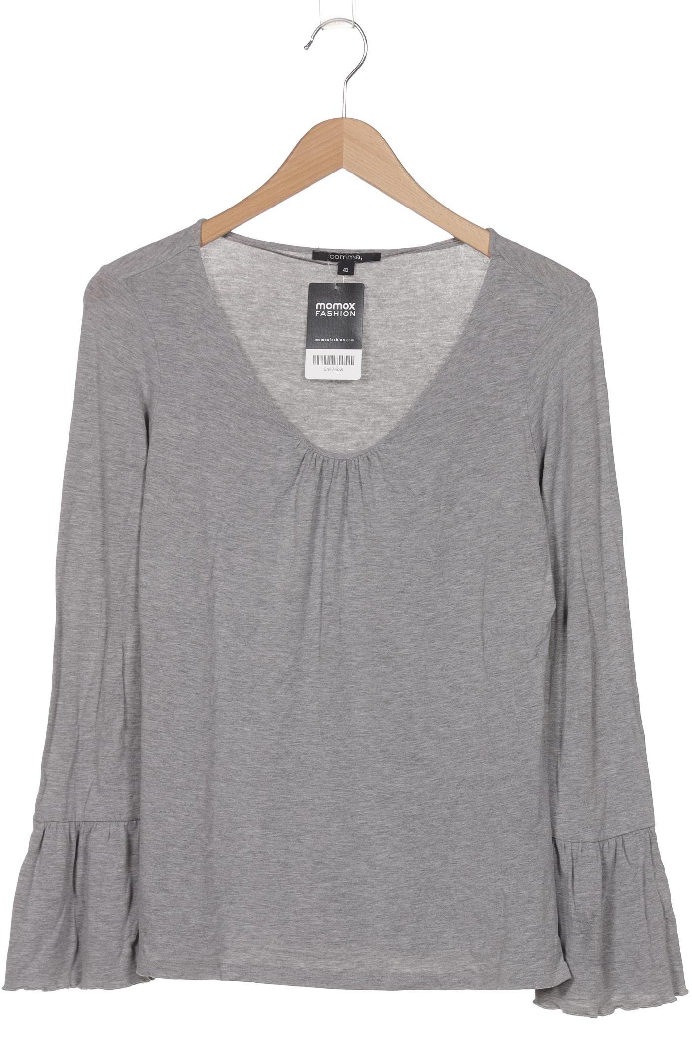 

Comma Damen Langarmshirt, grau, Gr. 40