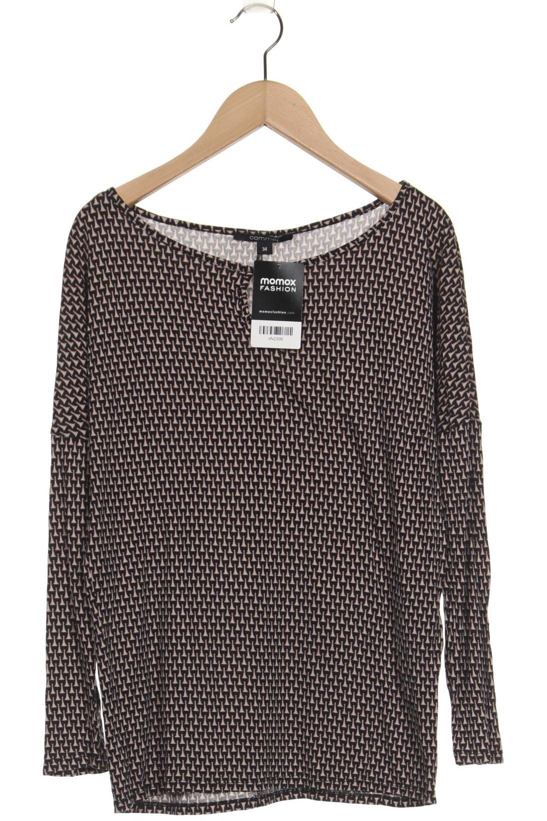 

Comma Damen Langarmshirt, schwarz, Gr. 34