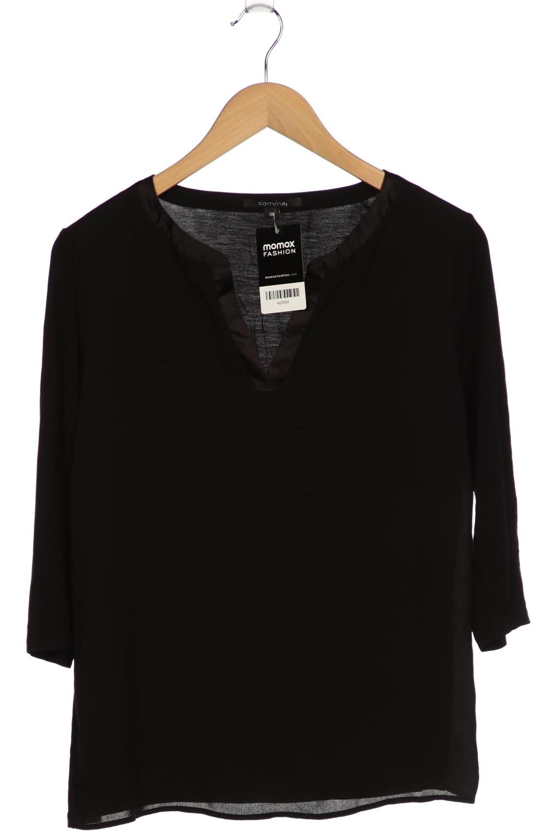 

Comma Damen Langarmshirt, schwarz, Gr. 38