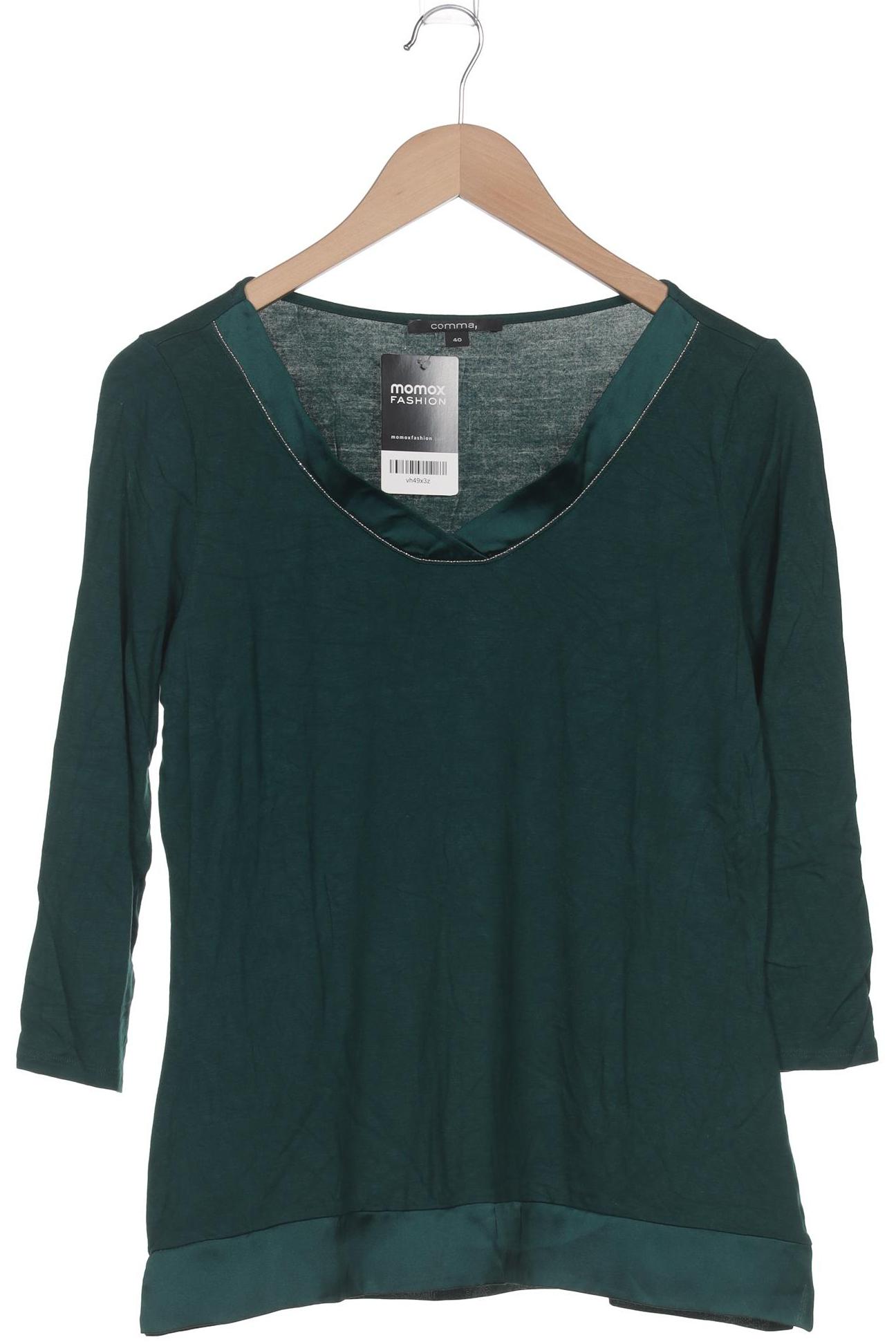 

Comma Damen Langarmshirt, grün, Gr. 40