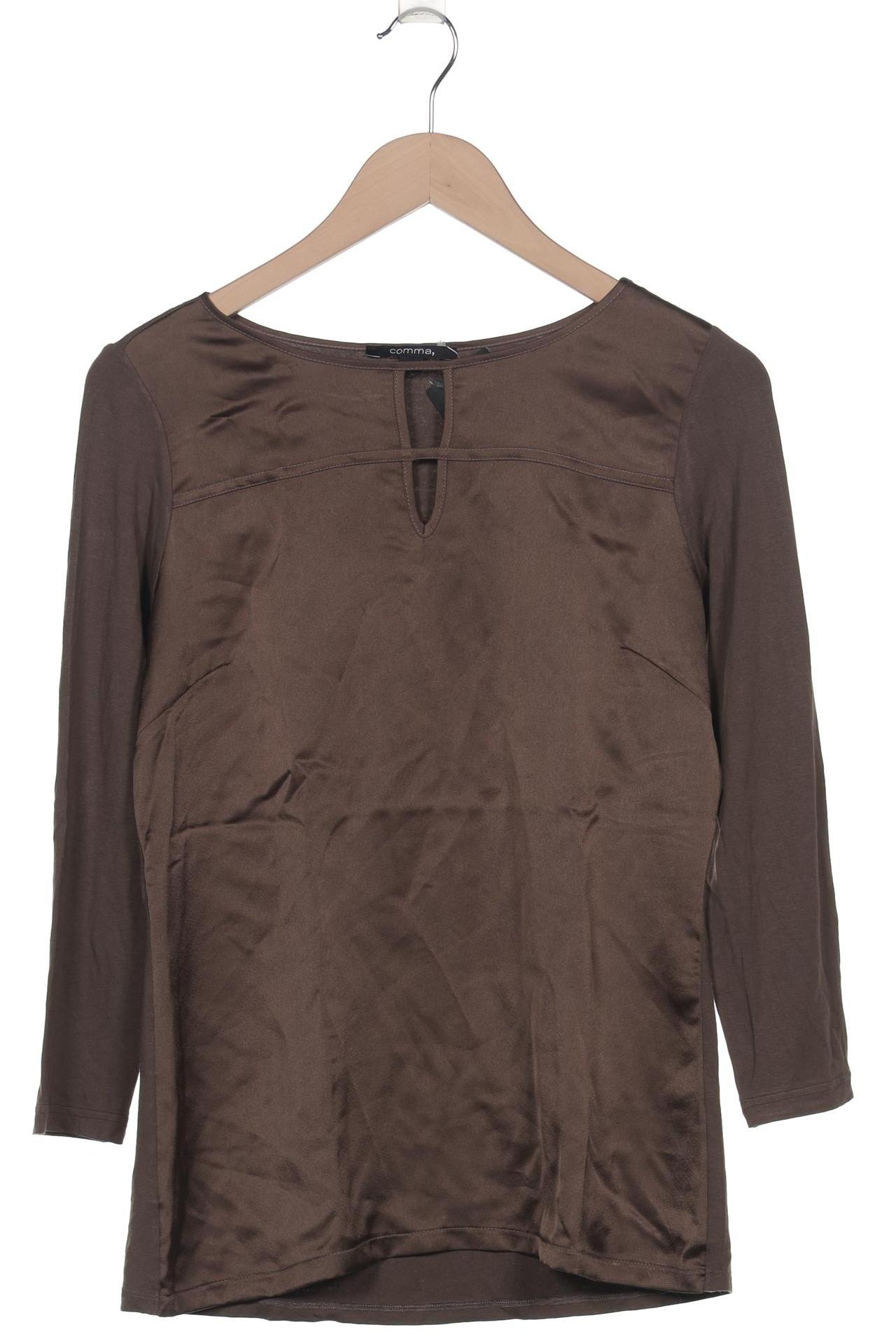 

Comma Damen Langarmshirt, braun, Gr. 36