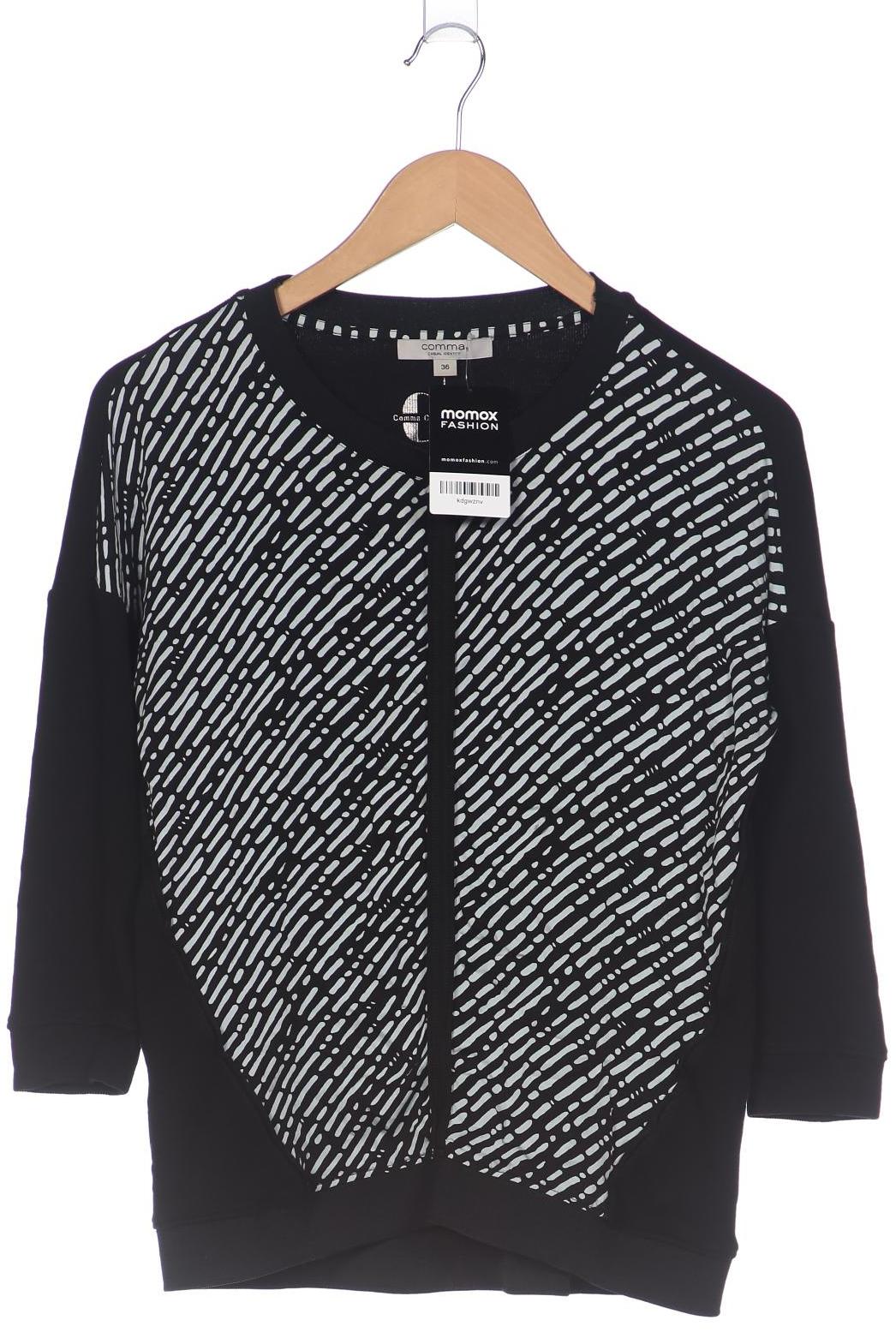 

Comma Damen Langarmshirt, schwarz, Gr. 36